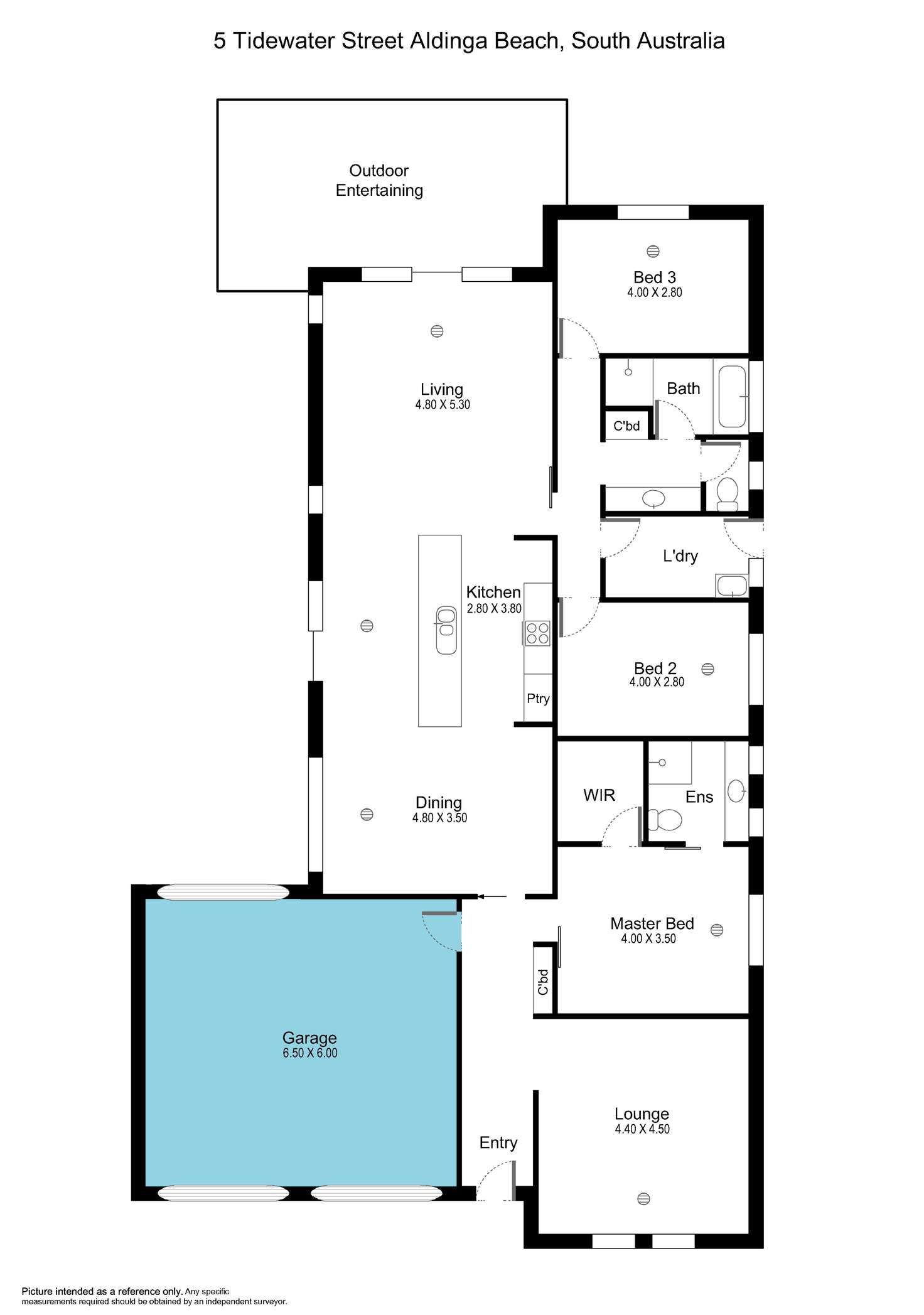 Floorplan of Homely house listing, 5 Tidewater Street, Aldinga Beach SA 5173