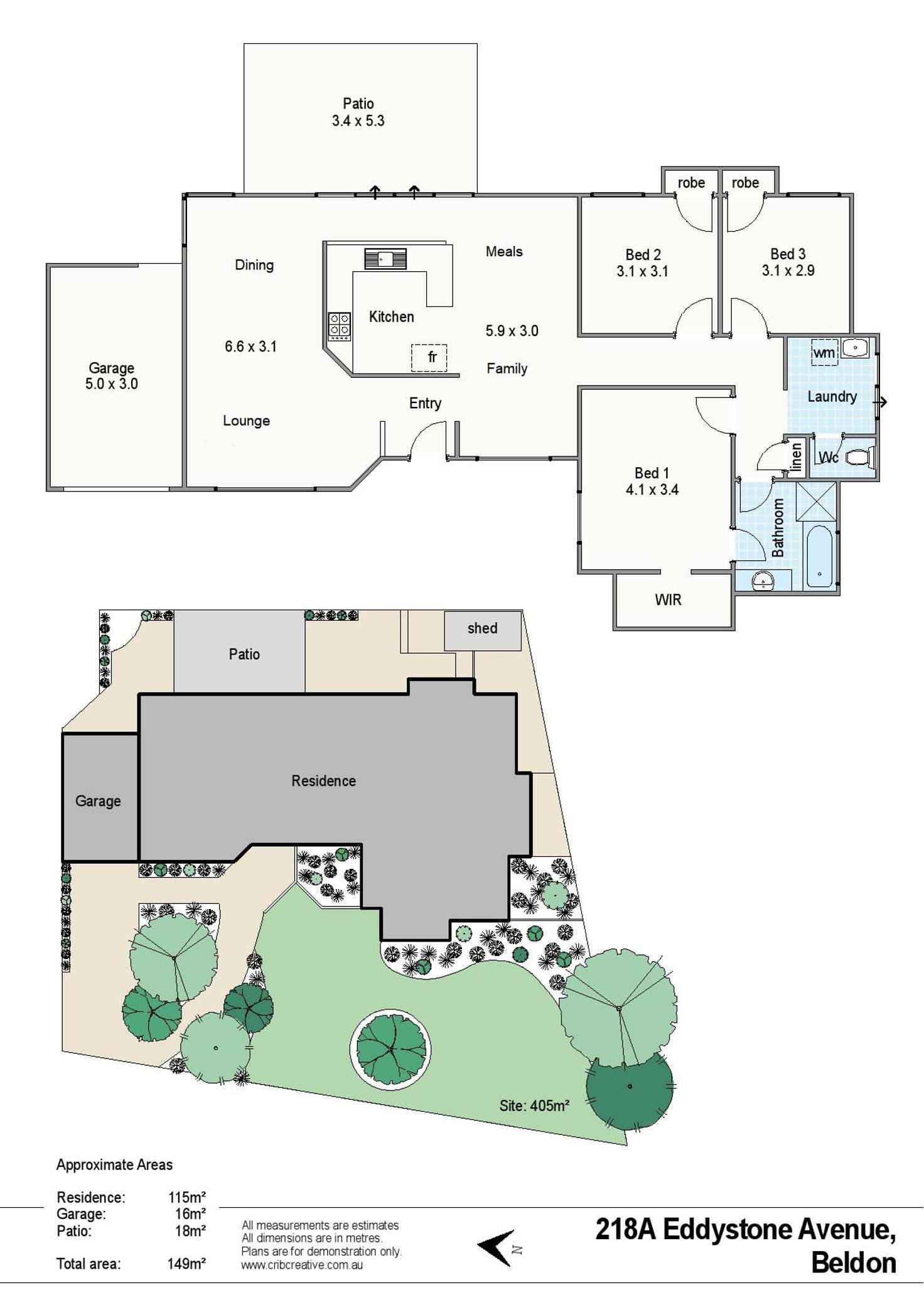 Floorplan of Homely house listing, 218A Eddystone Ave, Beldon WA 6027