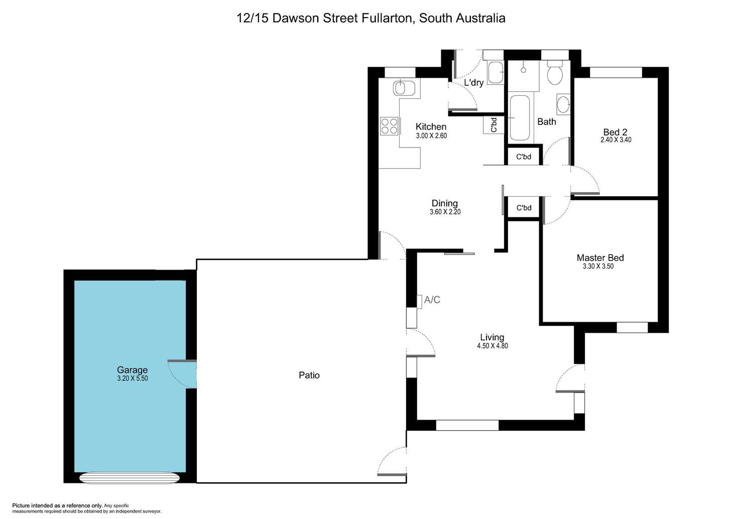 Floorplan of Homely unit listing, 12-15 Dawson Street, Fullarton SA 5063