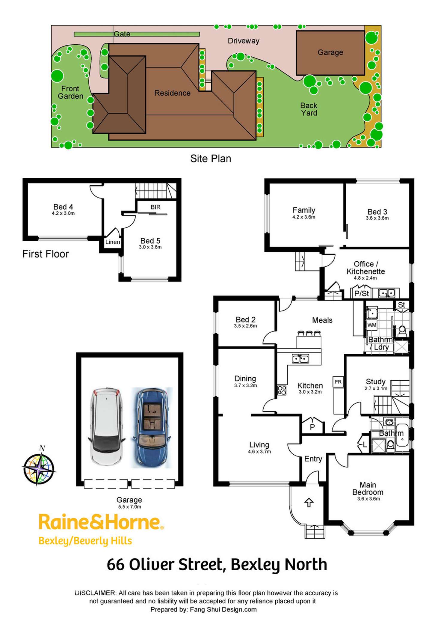 Floorplan of Homely house listing, 66 Oliver Street, Bexley North NSW 2207