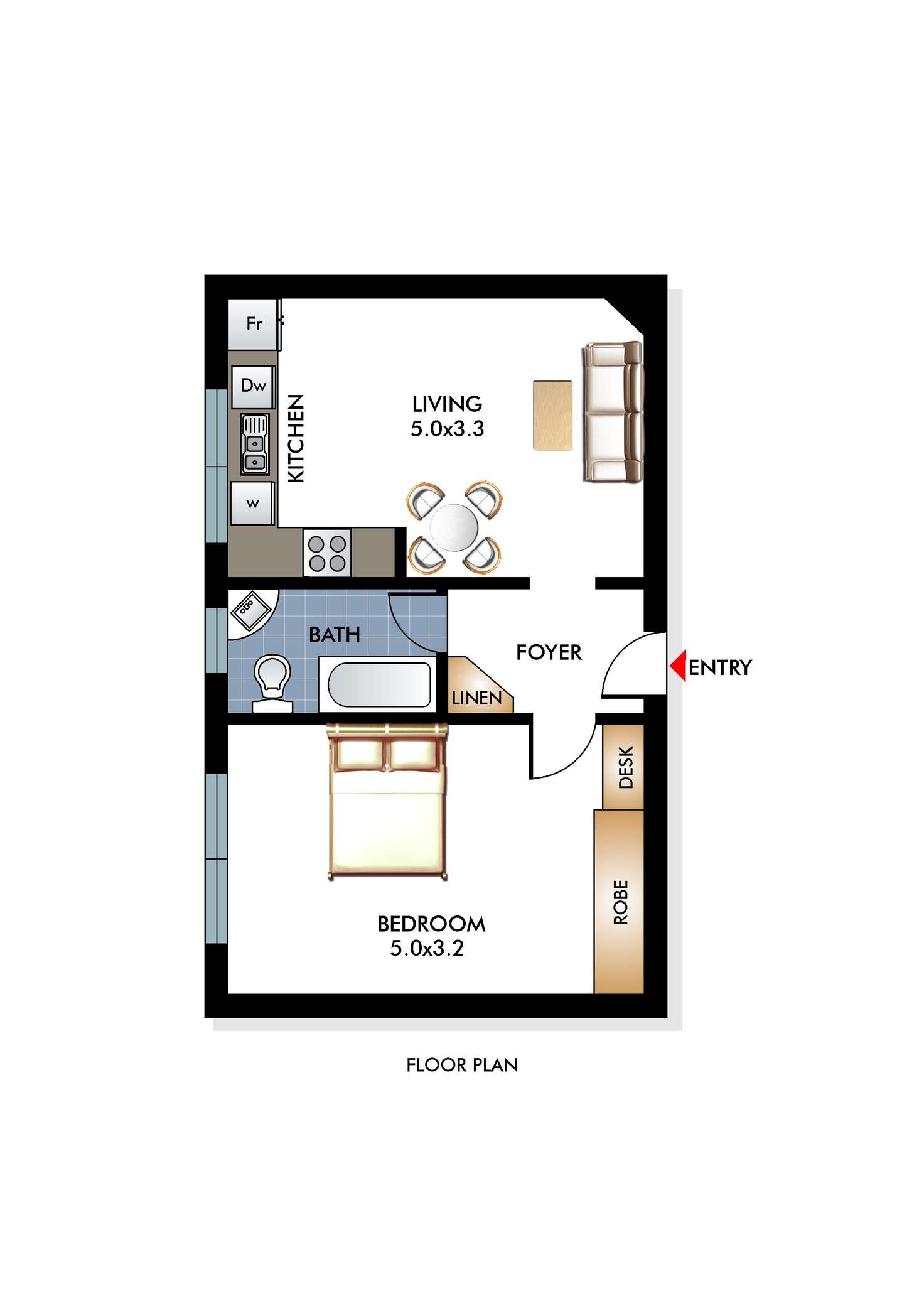 Floorplan of Homely apartment listing, 16/7 Francis Street, Bondi Beach NSW 2026