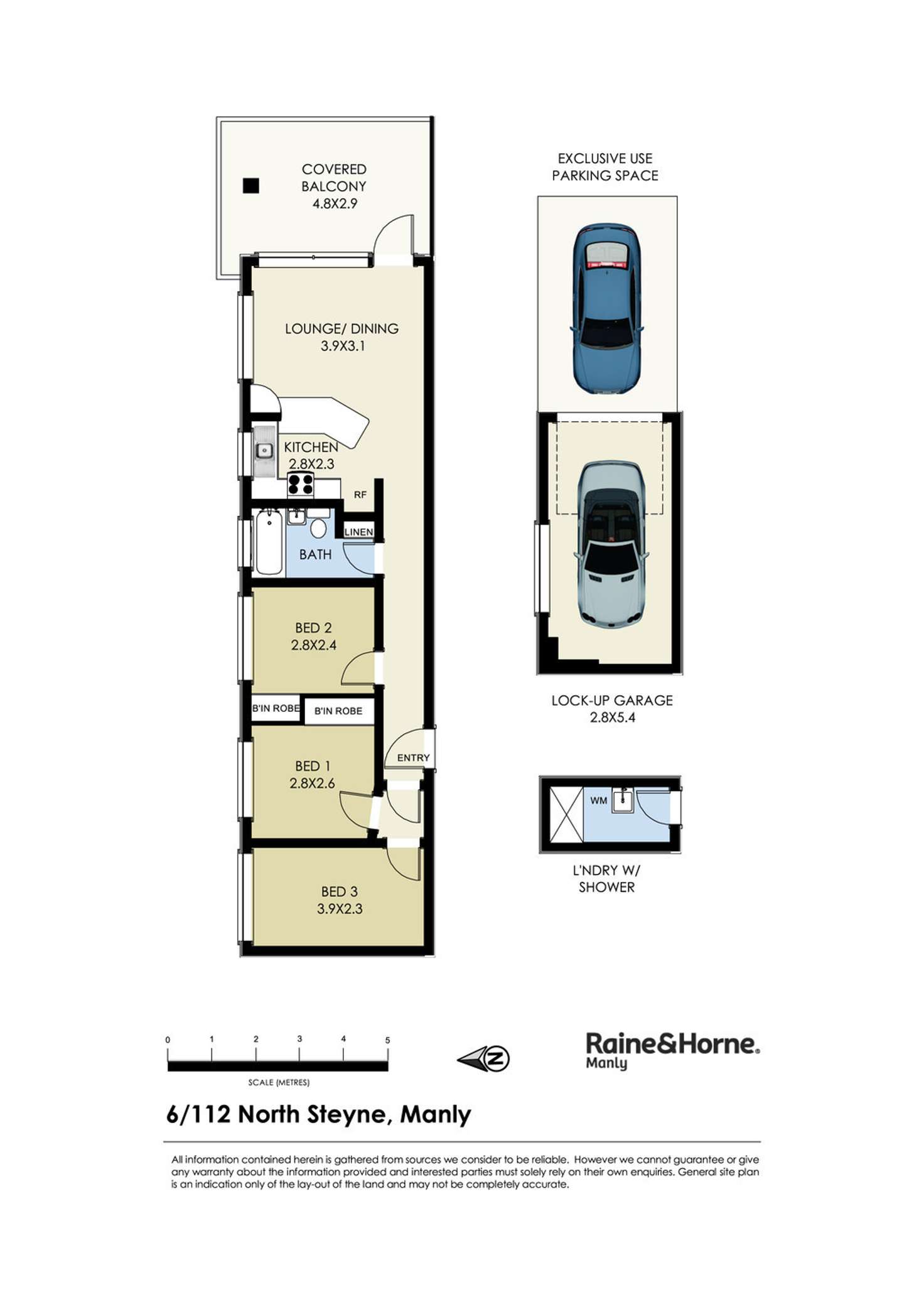 Floorplan of Homely apartment listing, 6/112 North Steyne, Manly NSW 2095