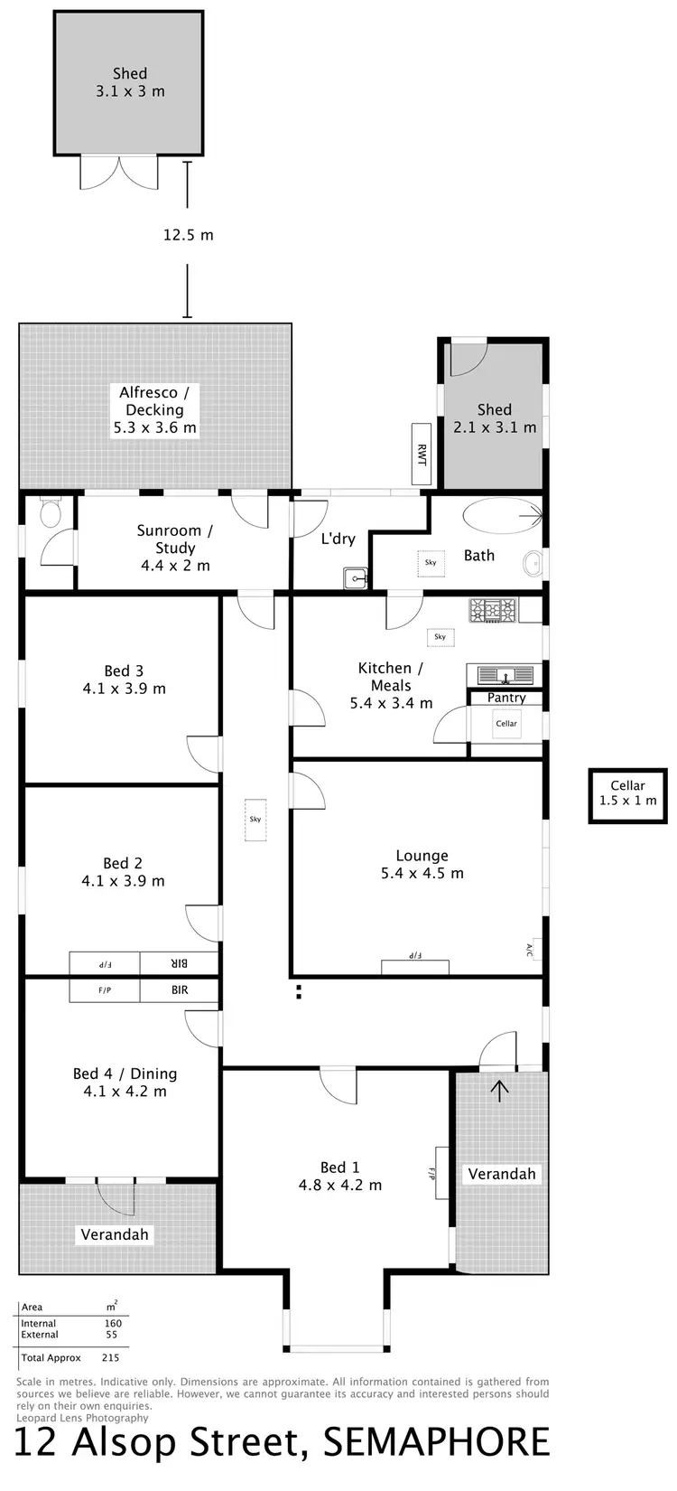 Floorplan of Homely house listing, 12 Alsop Street, Semaphore SA 5019