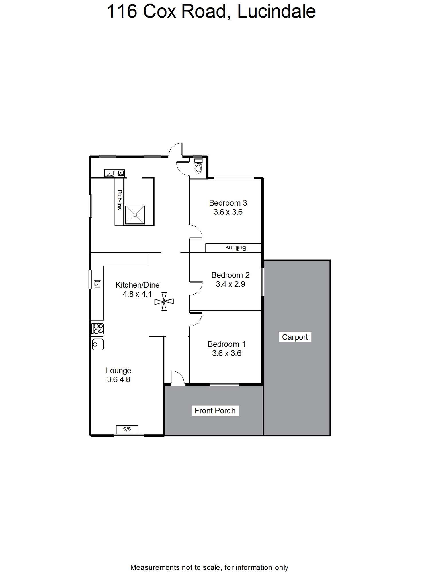 Floorplan of Homely house listing, 116 COX ROAD, Lucindale SA 5272