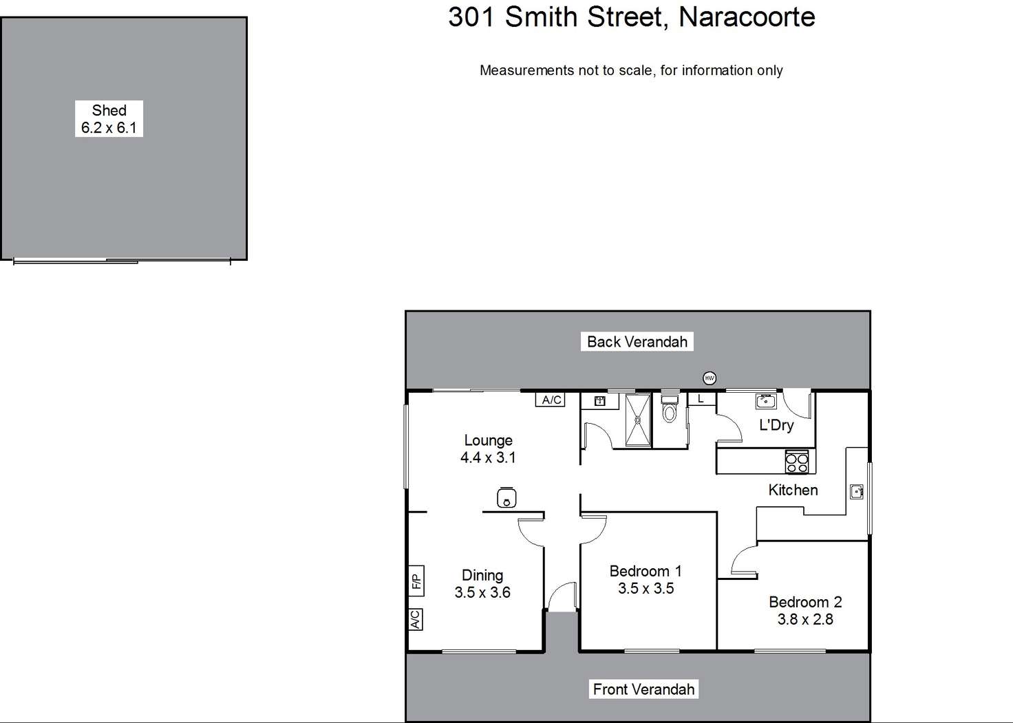 Floorplan of Homely house listing, 301 SMITH STREET, Naracoorte SA 5271
