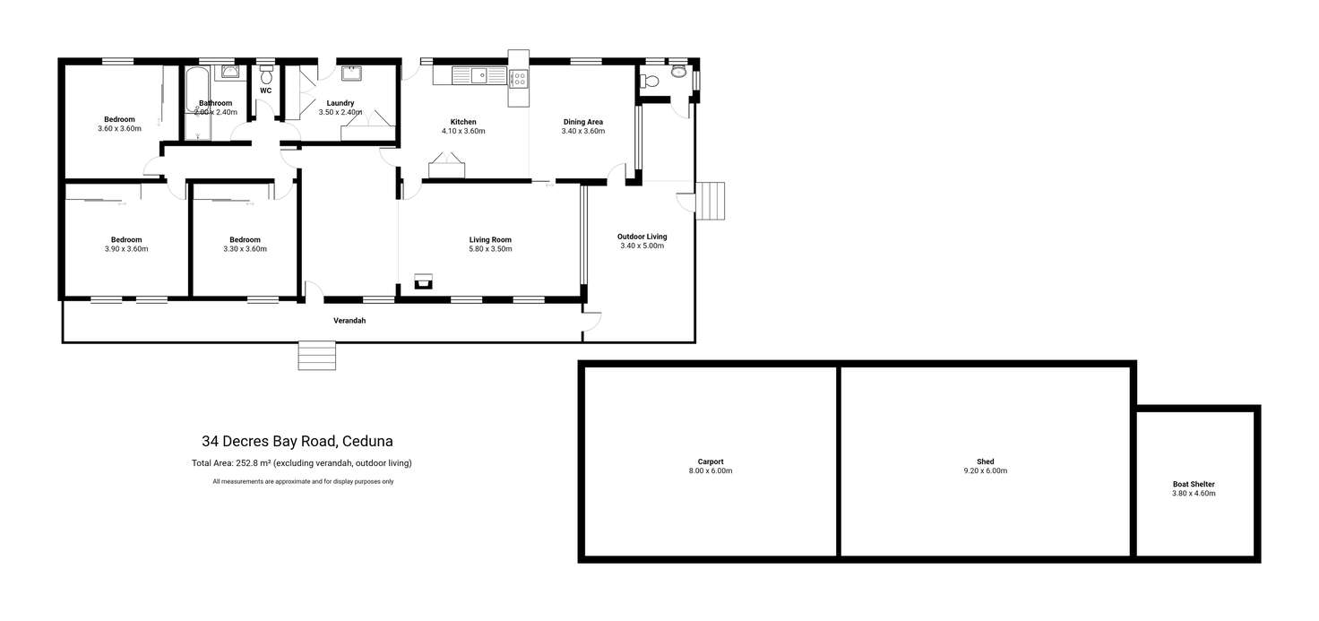 Floorplan of Homely house listing, 34 DECRES BAY ROAD, Ceduna SA 5690