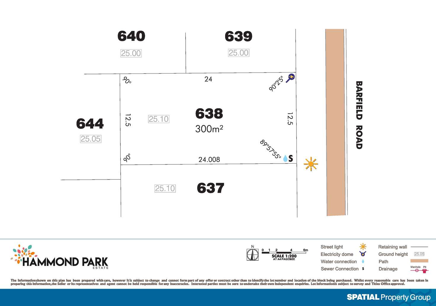 Floorplan of Homely residentialLand listing, Lot 638 Barfield Rd, Hammond Park WA 6164