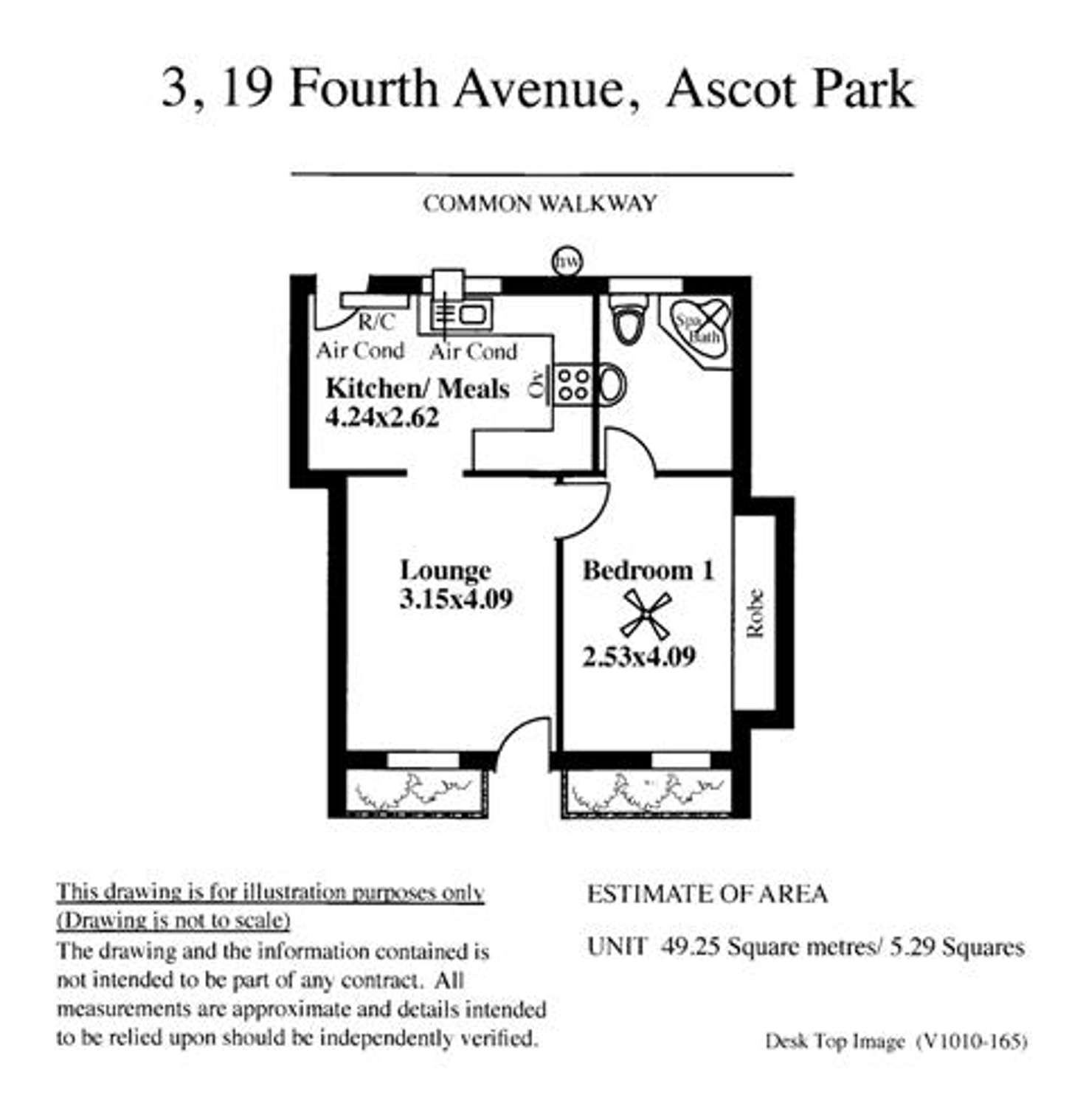 Floorplan of Homely unit listing, 3/19 Fourth Avenue, Ascot Park SA 5043