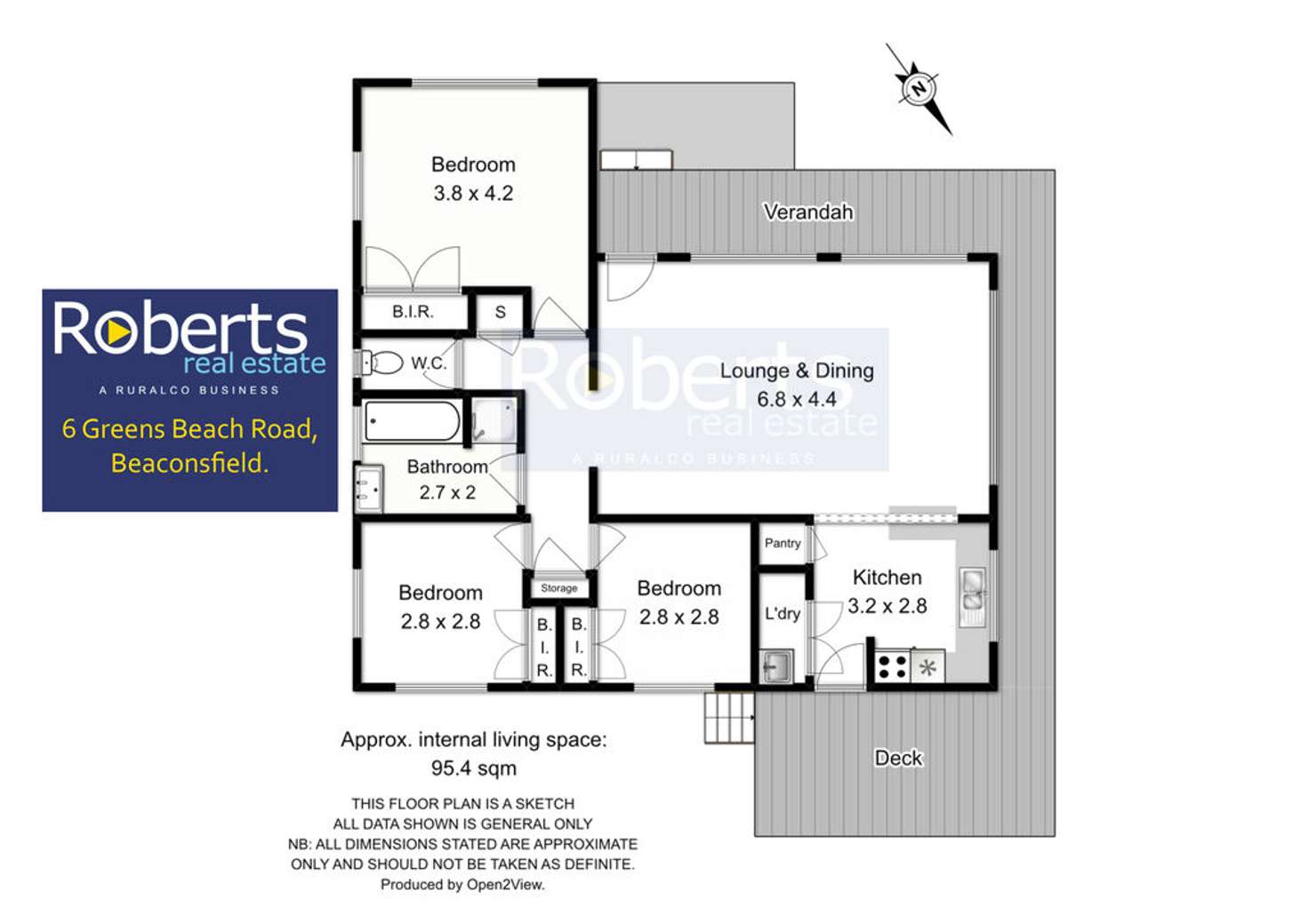 Floorplan of Homely house listing, 6 Greens Beach Road, Beaconsfield TAS 7270