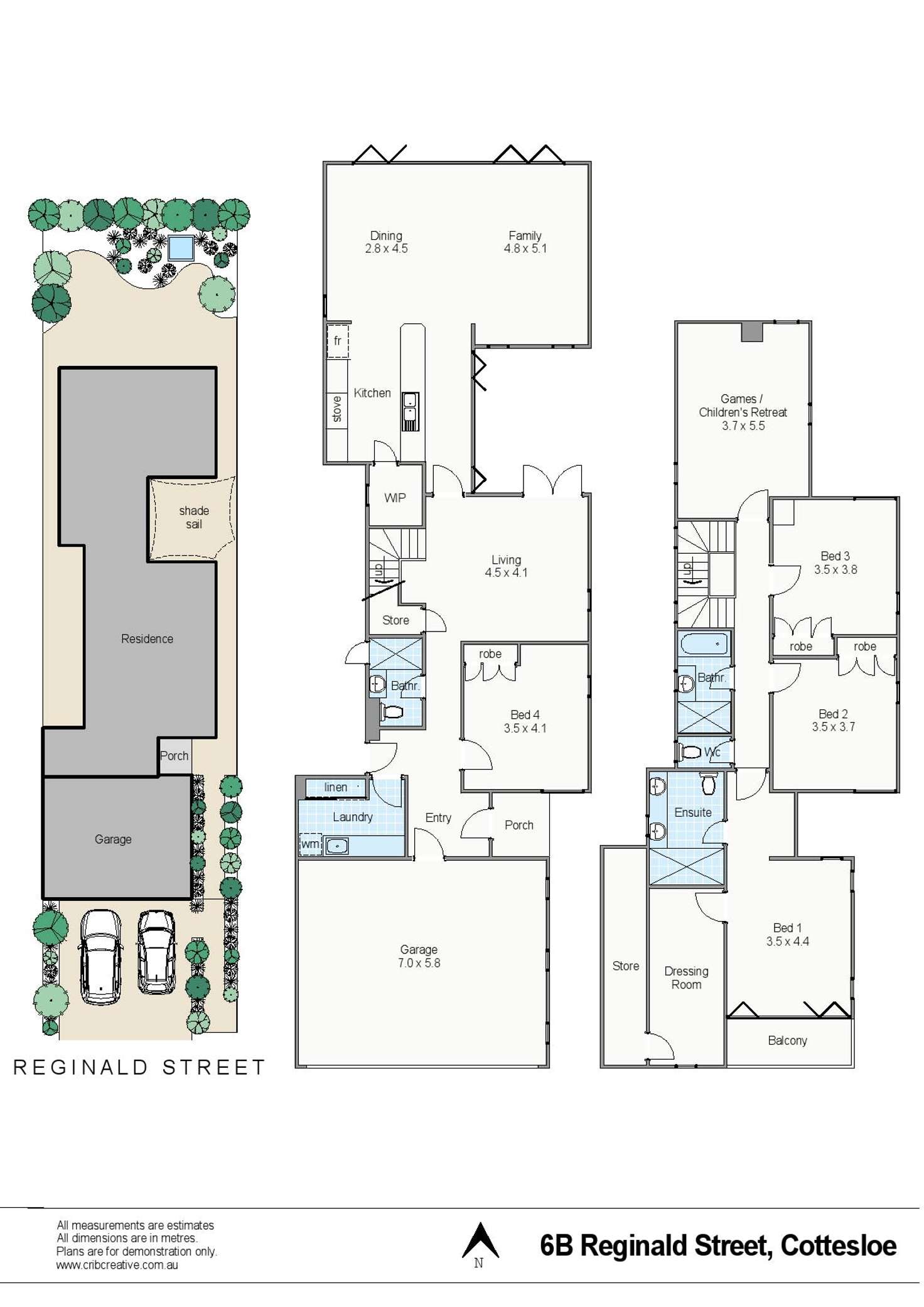 Floorplan of Homely house listing, 6B Reginald Street, Cottesloe WA 6011