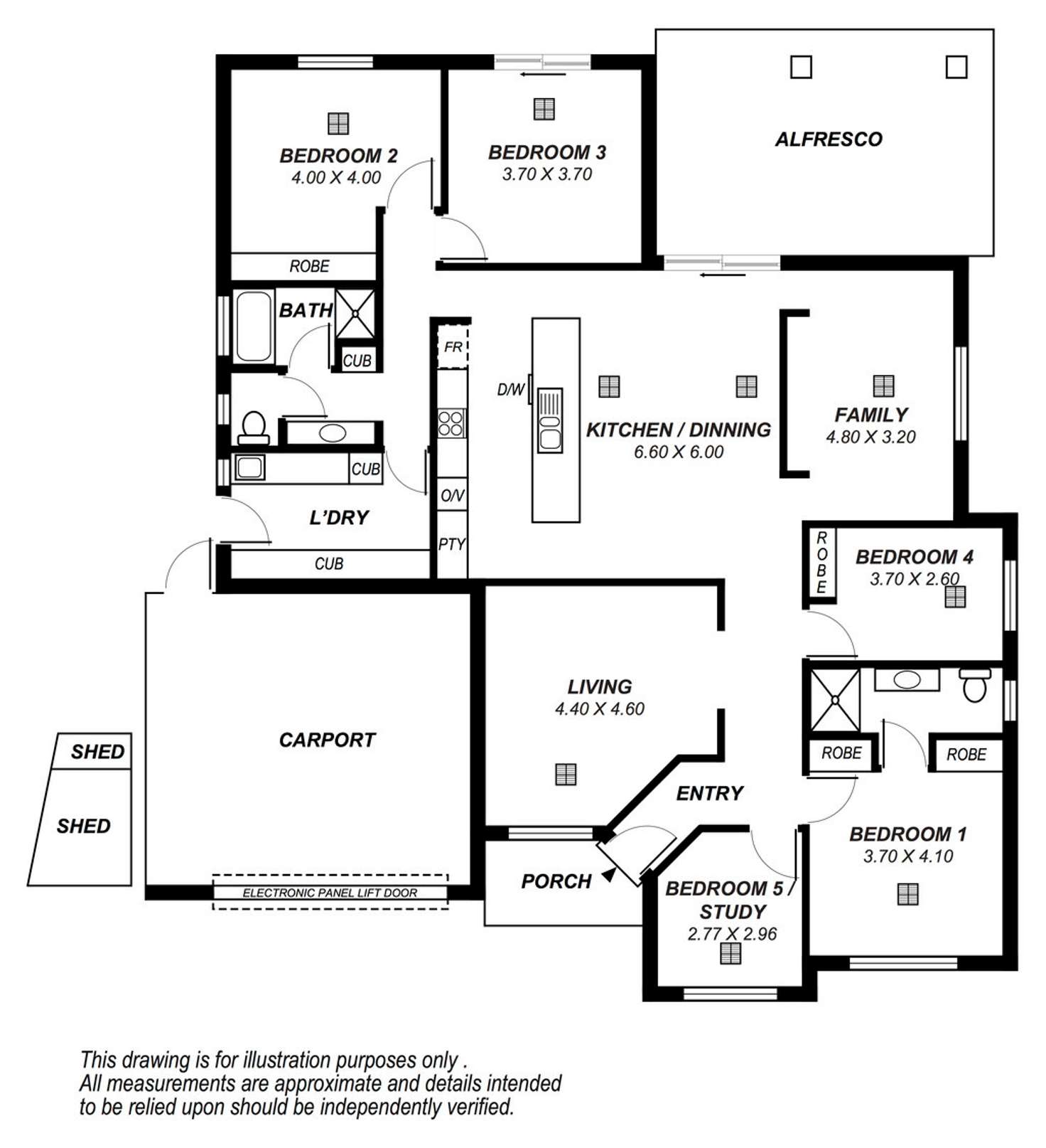 Floorplan of Homely house listing, 3 Manly Court, Seaford Rise SA 5169