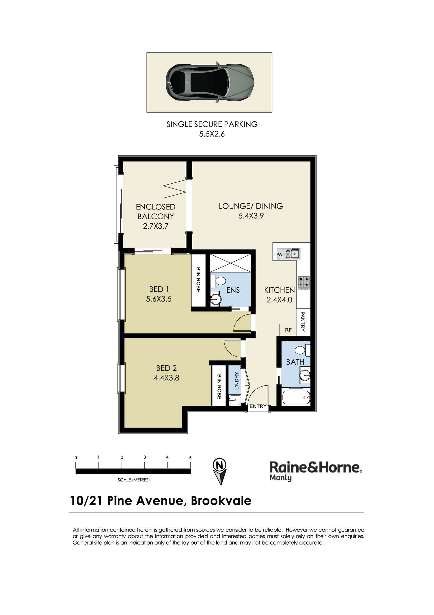 Floorplan of Homely apartment listing, 10/21 Pine Avenue, Brookvale NSW 2100