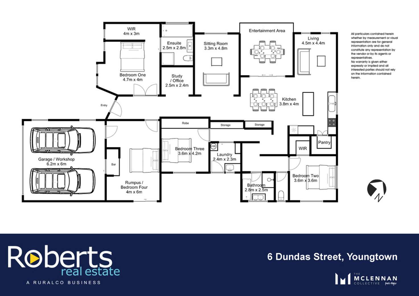 Floorplan of Homely house listing, 6 Dundas Street, Youngtown TAS 7249