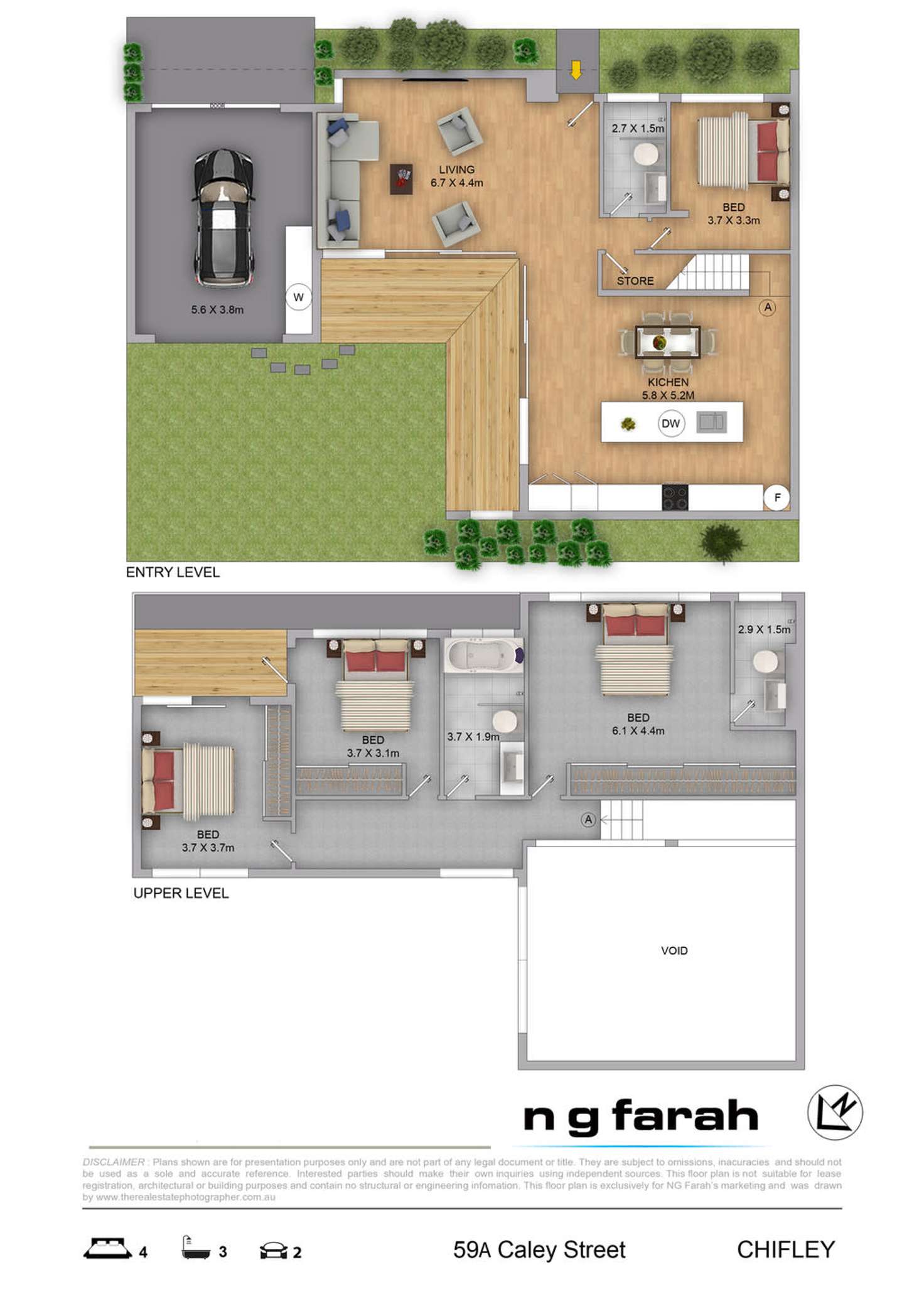 Floorplan of Homely house listing, 59A Caley Street, Chifley NSW 2036