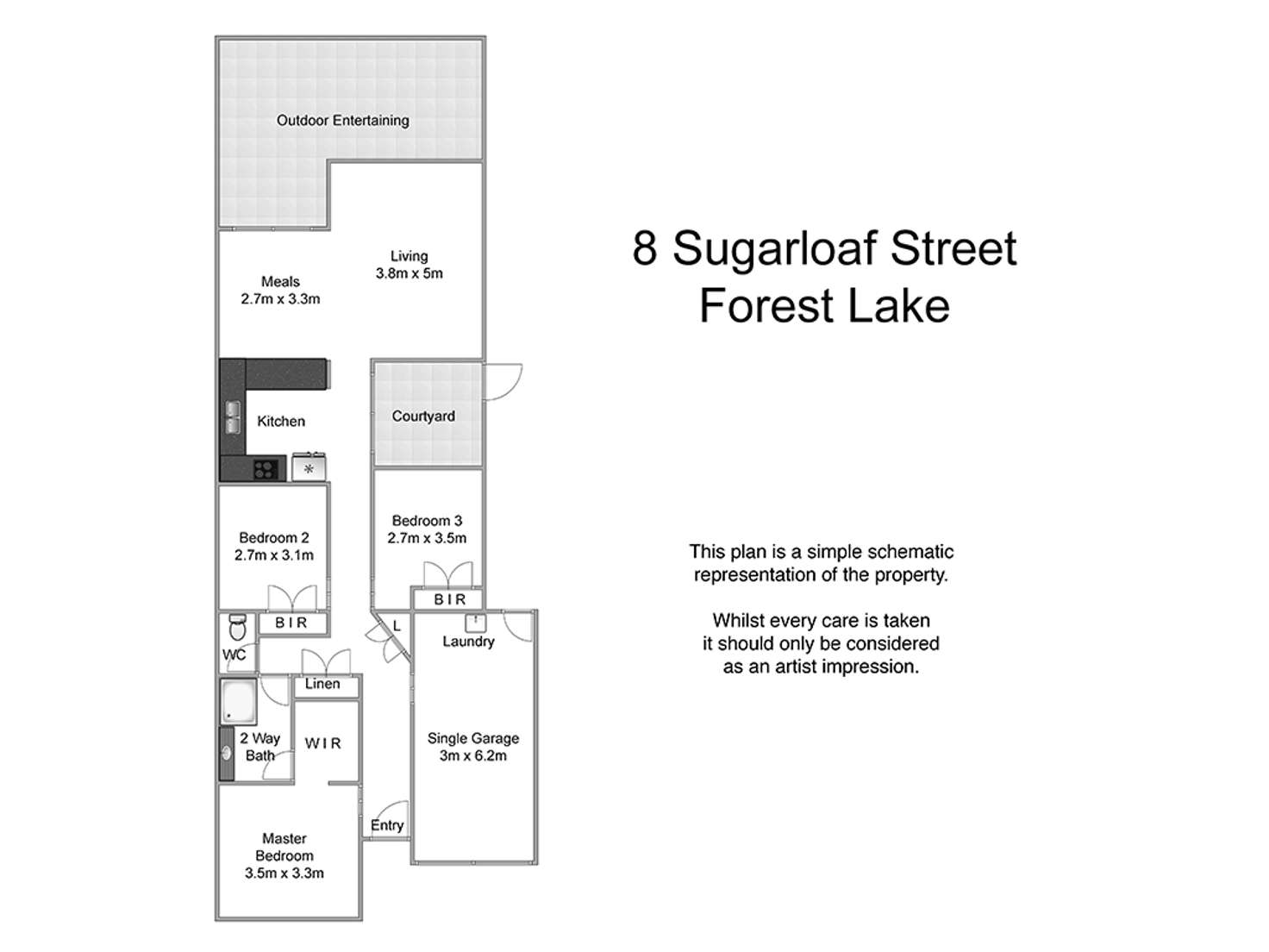 Floorplan of Homely house listing, 8 Sugarloaf Street, Forest Lake QLD 4078