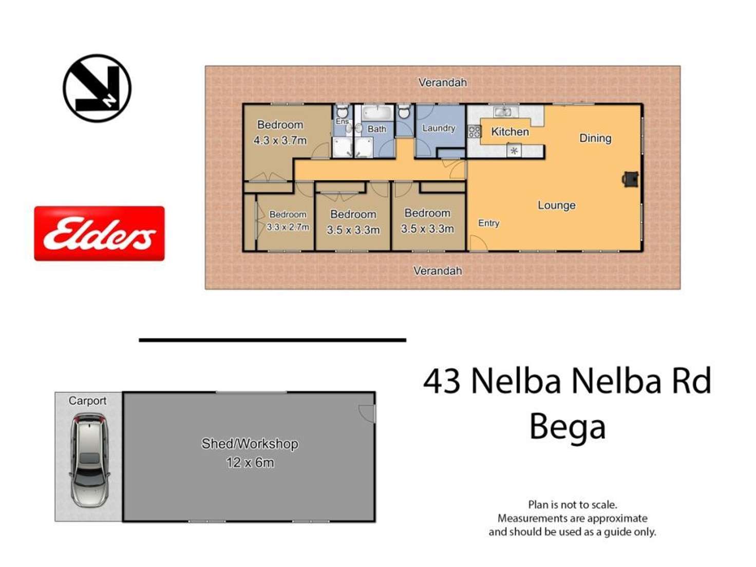 Floorplan of Homely acreageSemiRural listing, 43 Nelba Nelba Rd, Bega NSW 2550