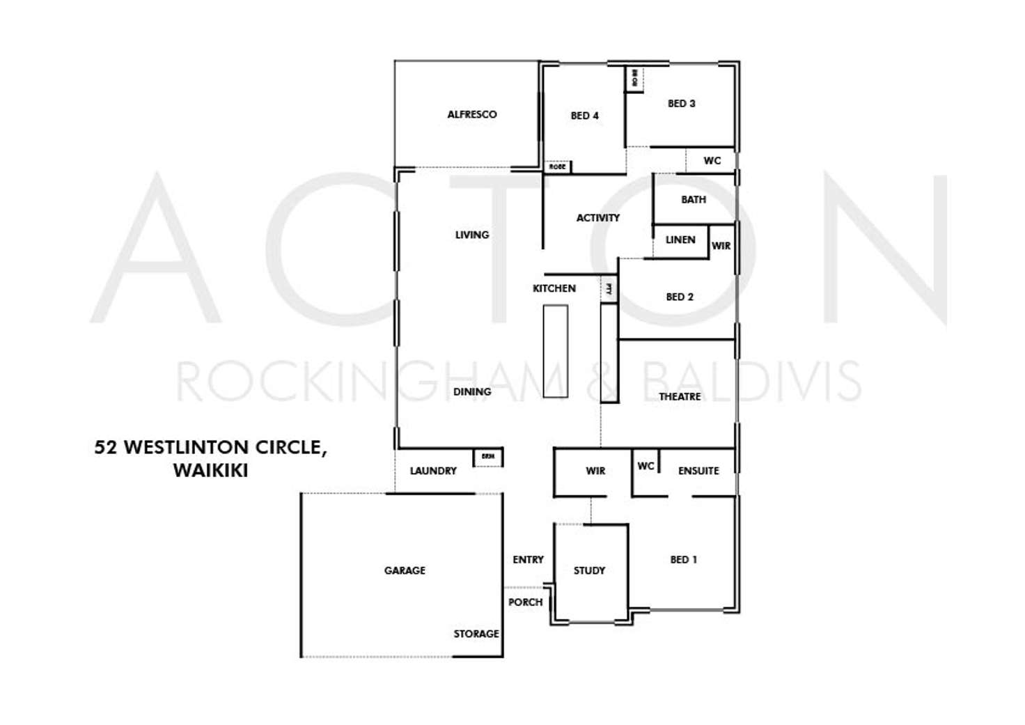 Floorplan of Homely house listing, 52 Westlinton Circle, Waikiki WA 6169