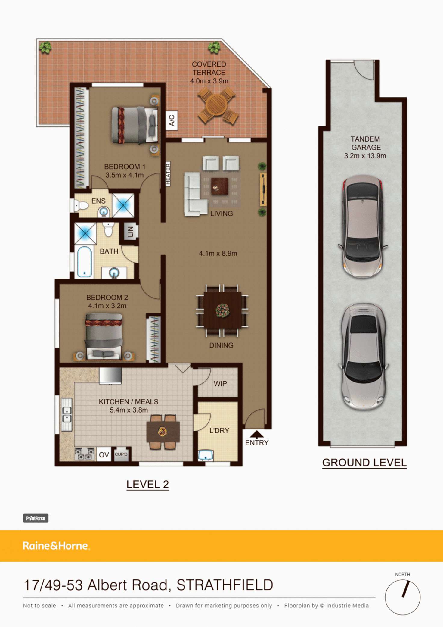 Floorplan of Homely apartment listing, 17/49-53 ALBERT ROAD, Strathfield NSW 2135