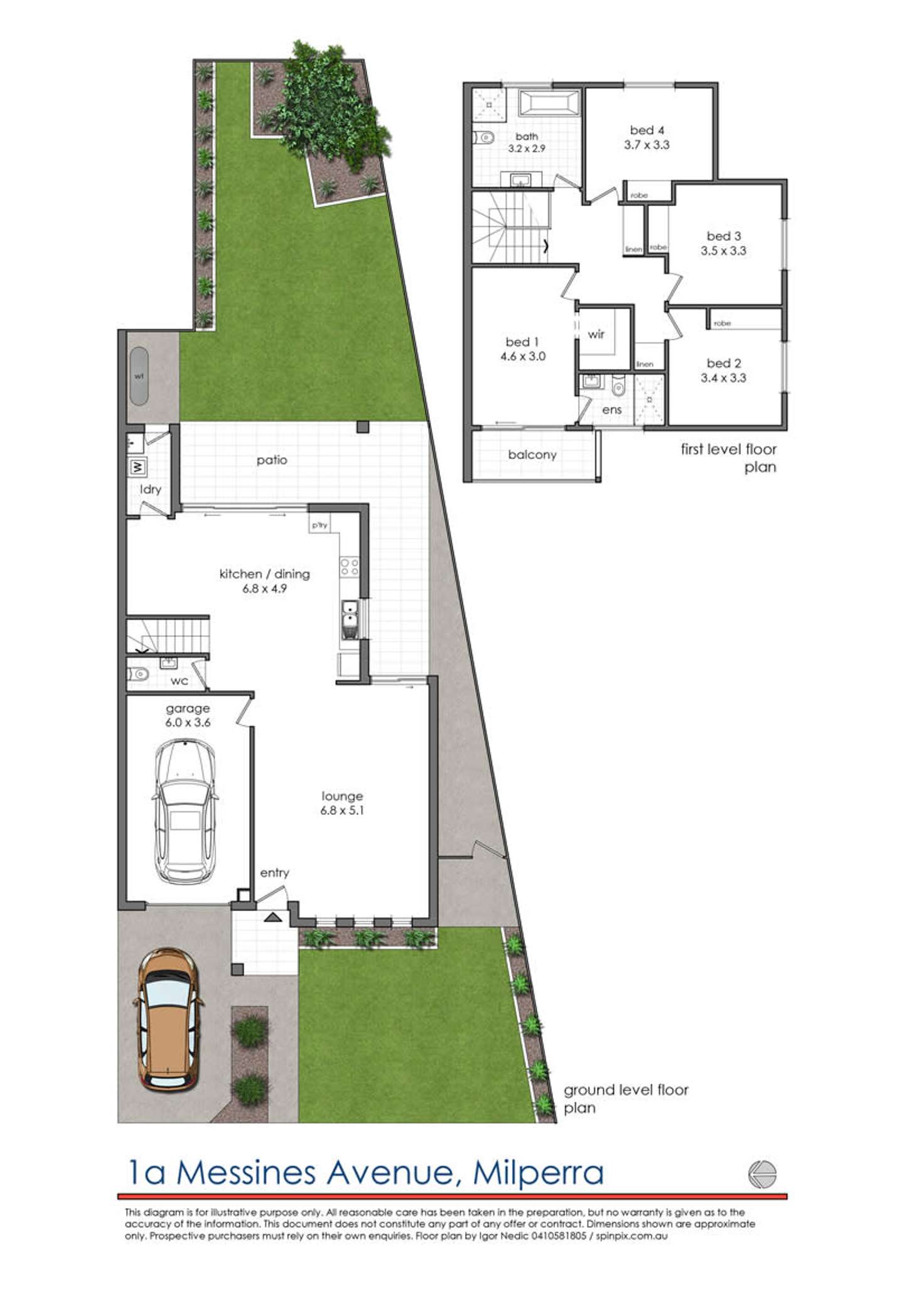 Floorplan of Homely house listing, 1a Messines Avenue, Milperra NSW 2214