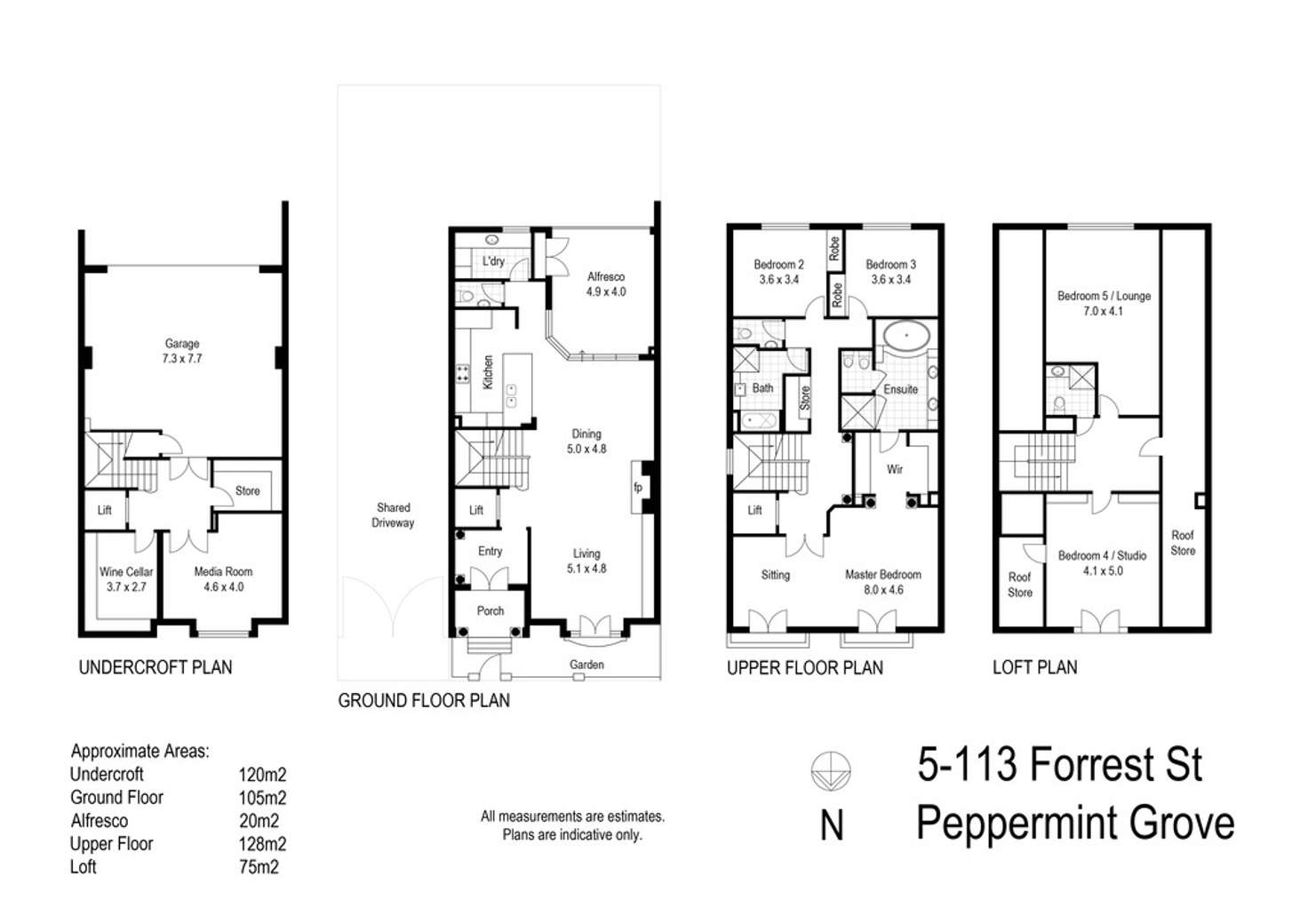 Floorplan of Homely house listing, 5/113 Forrest Street, Peppermint Grove WA 6011