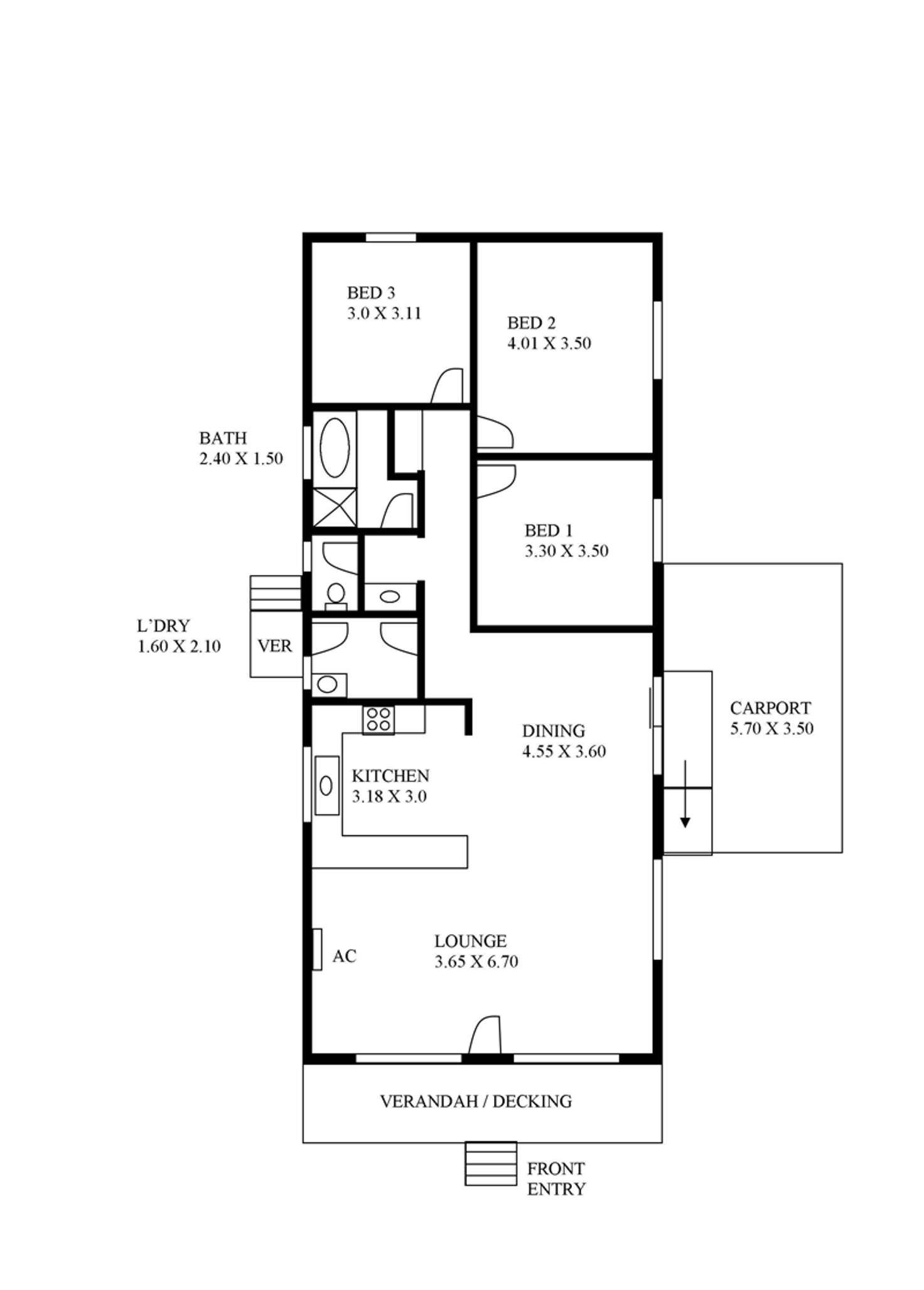 Floorplan of Homely house listing, 2/66 York Street, Port Lincoln SA 5606