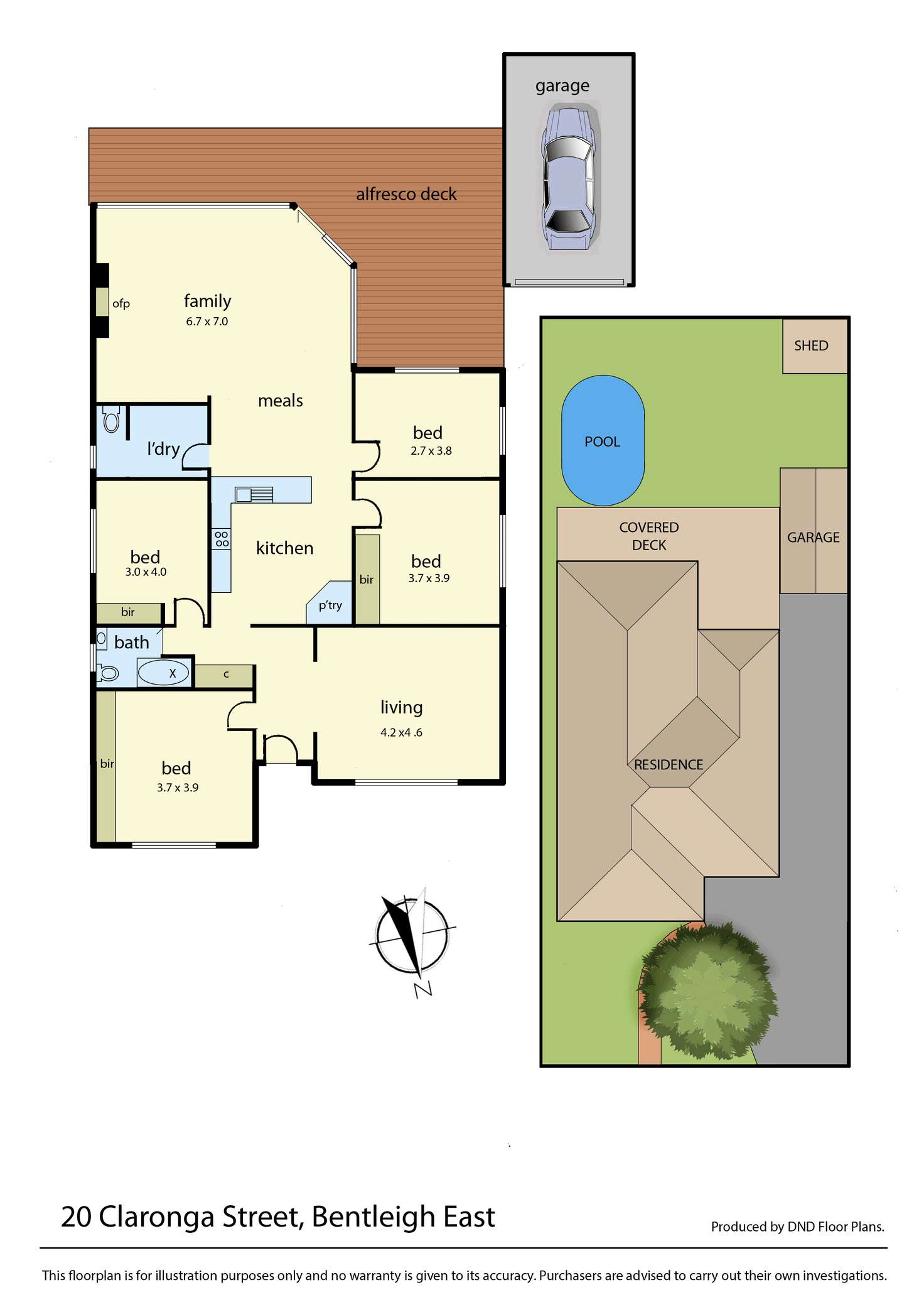 Floorplan of Homely house listing, 20 Claronga Street, Bentleigh East VIC 3165