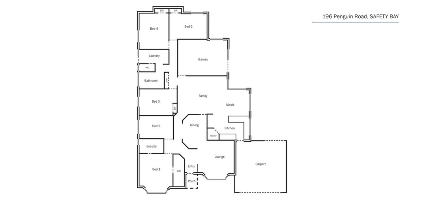 Floorplan of Homely house listing, 196 Penguin Road, Safety Bay WA 6169
