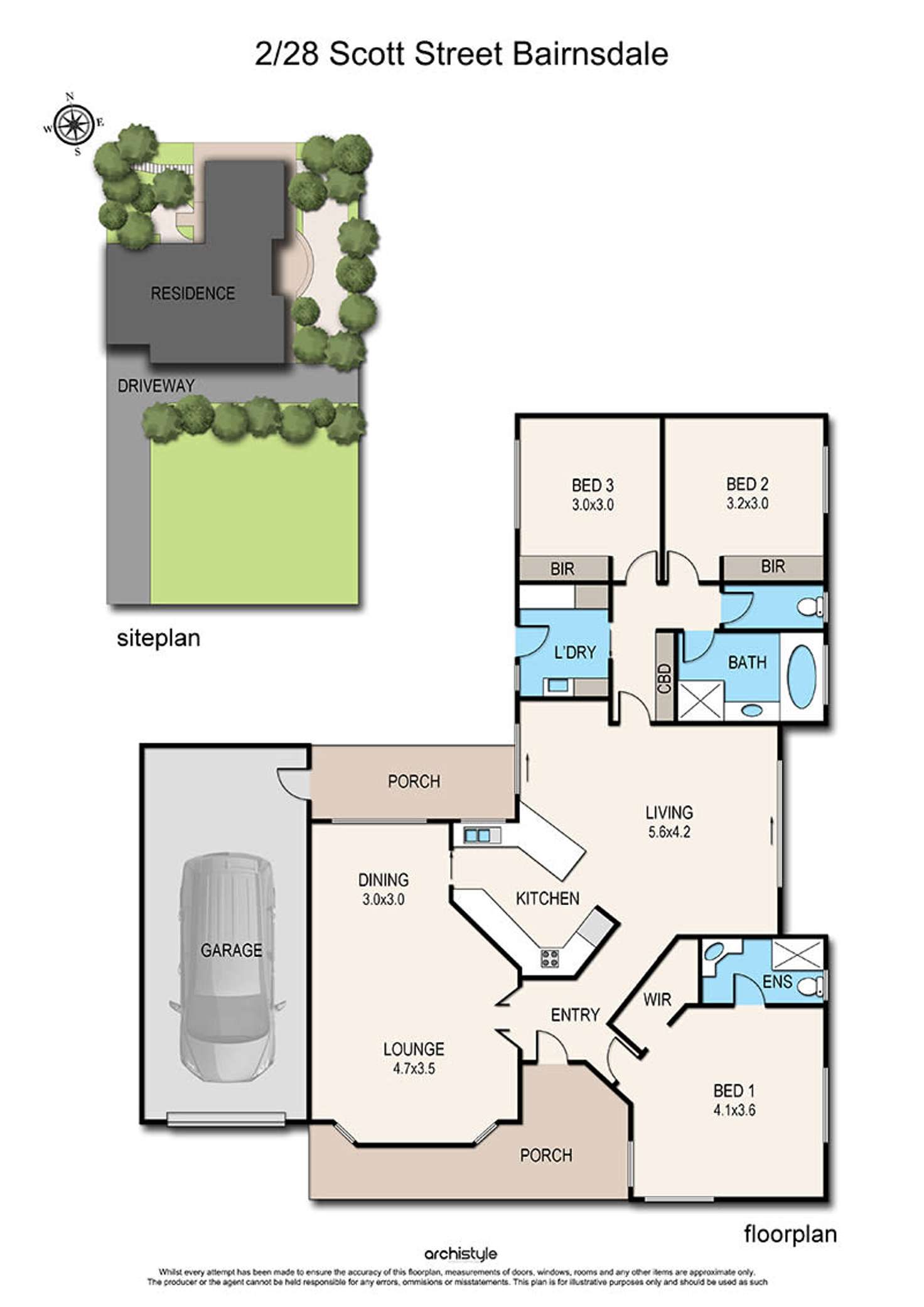 Floorplan of Homely house listing, 2/28 Scott Street, Bairnsdale VIC 3875