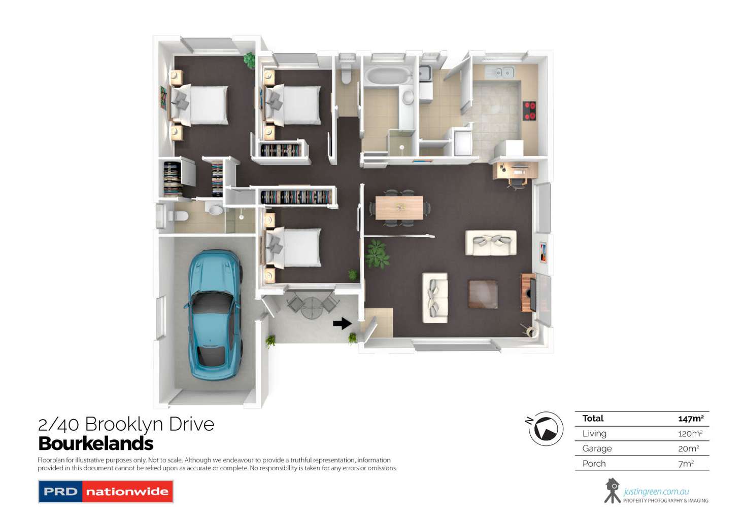 Floorplan of Homely house listing, 2/40 Brooklyn Drive, Bourkelands NSW 2650
