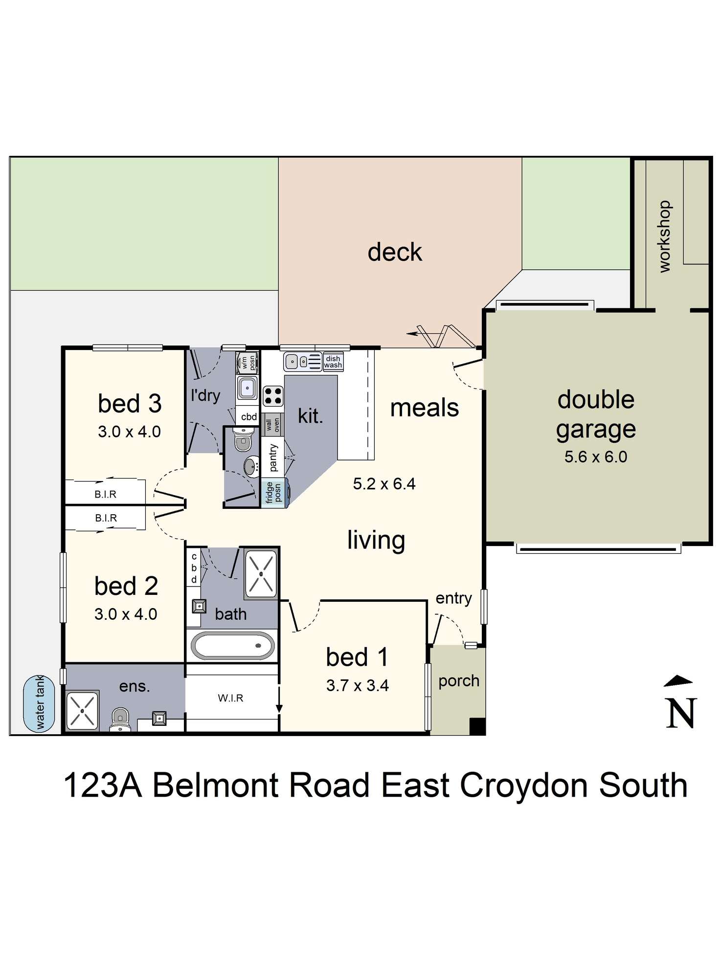 Floorplan of Homely house listing, 123A Belmont Road East, Croydon South VIC 3136