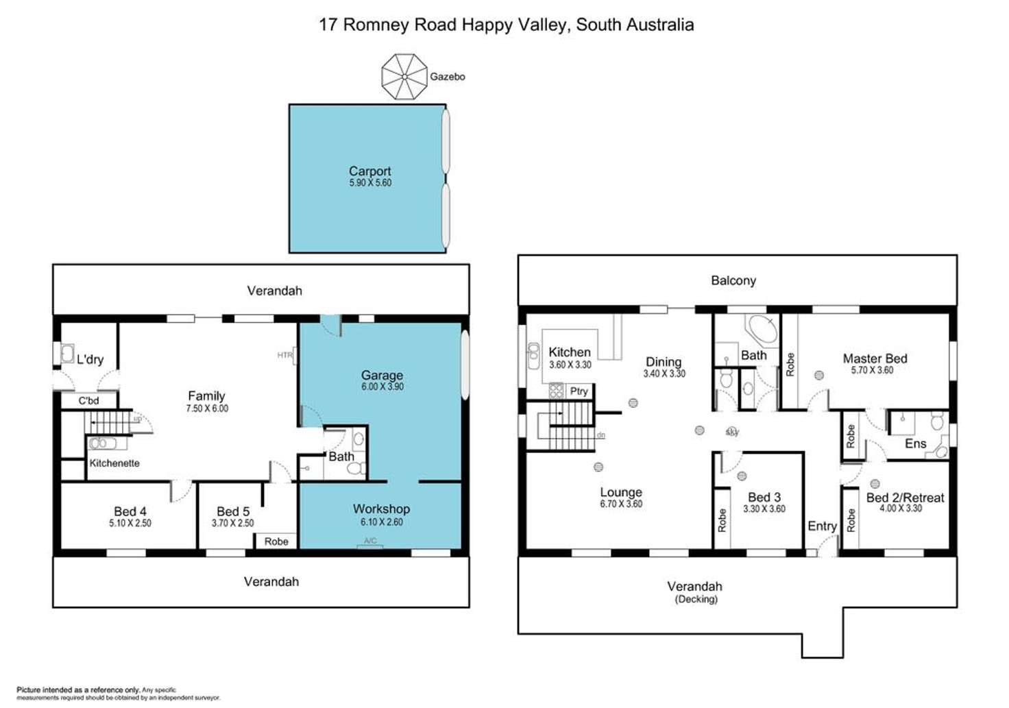 Floorplan of Homely house listing, 17 Romney Road, Happy Valley SA 5159