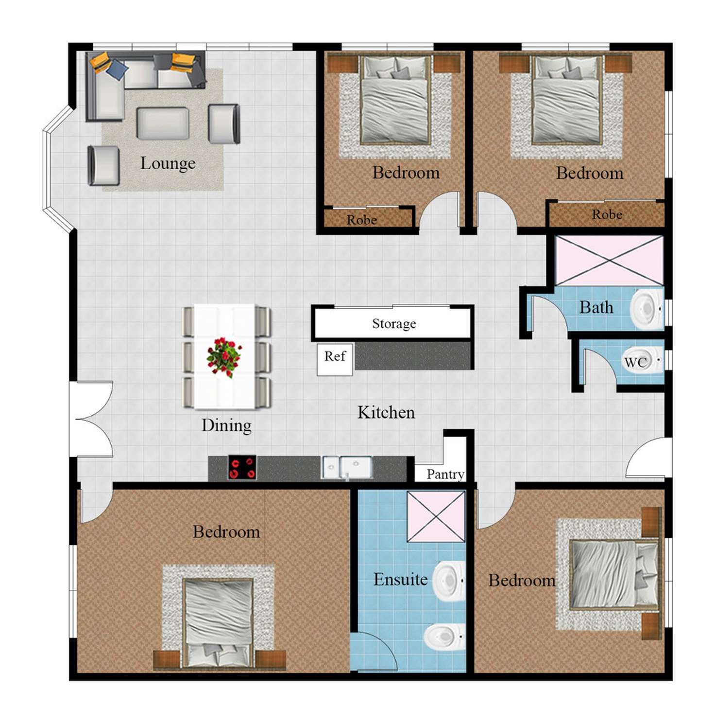 Floorplan of Homely house listing, 54 Mystic Avenue, Balgal Beach QLD 4816