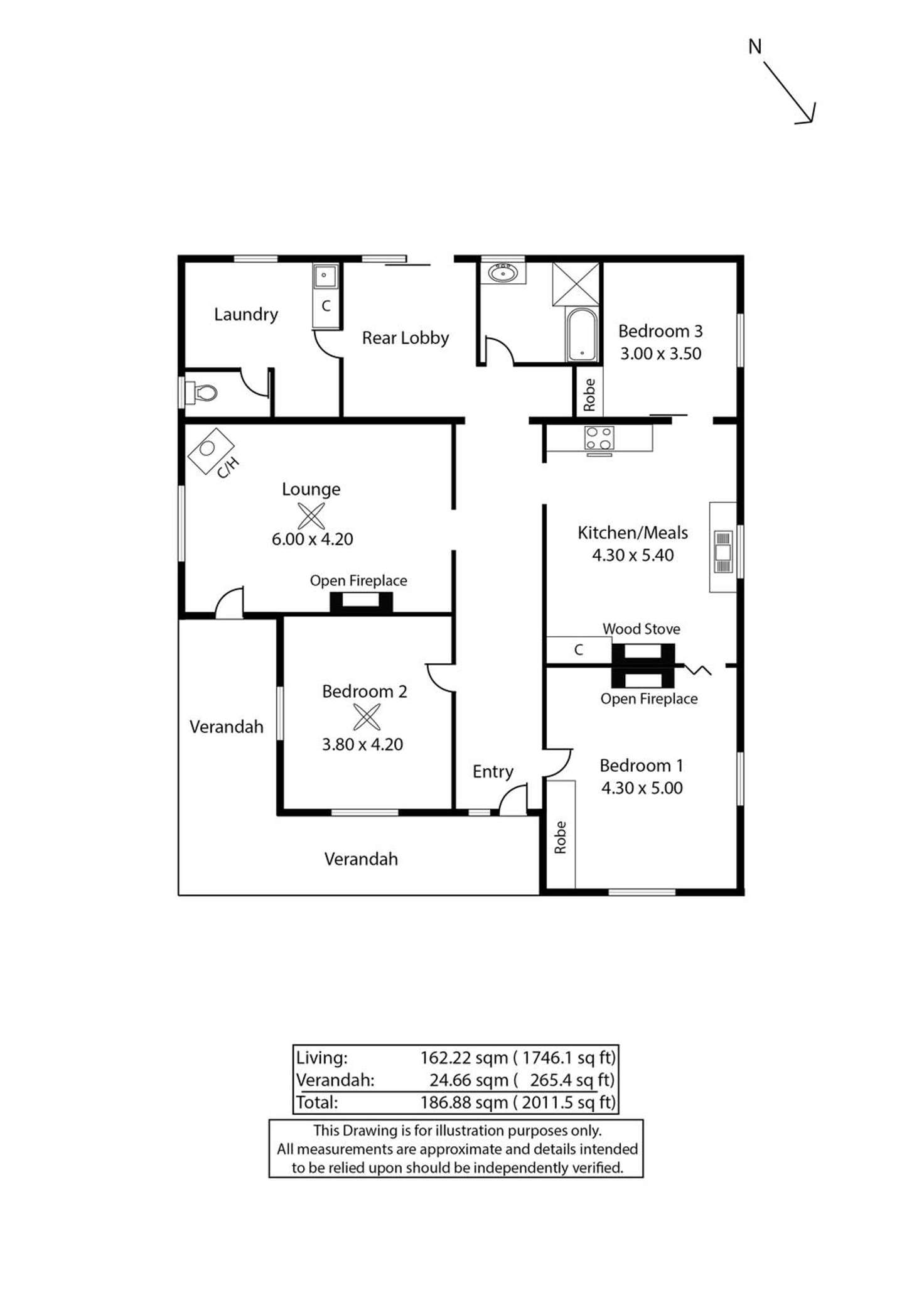 Floorplan of Homely house listing, 54 Second Street, Orroroo SA 5431