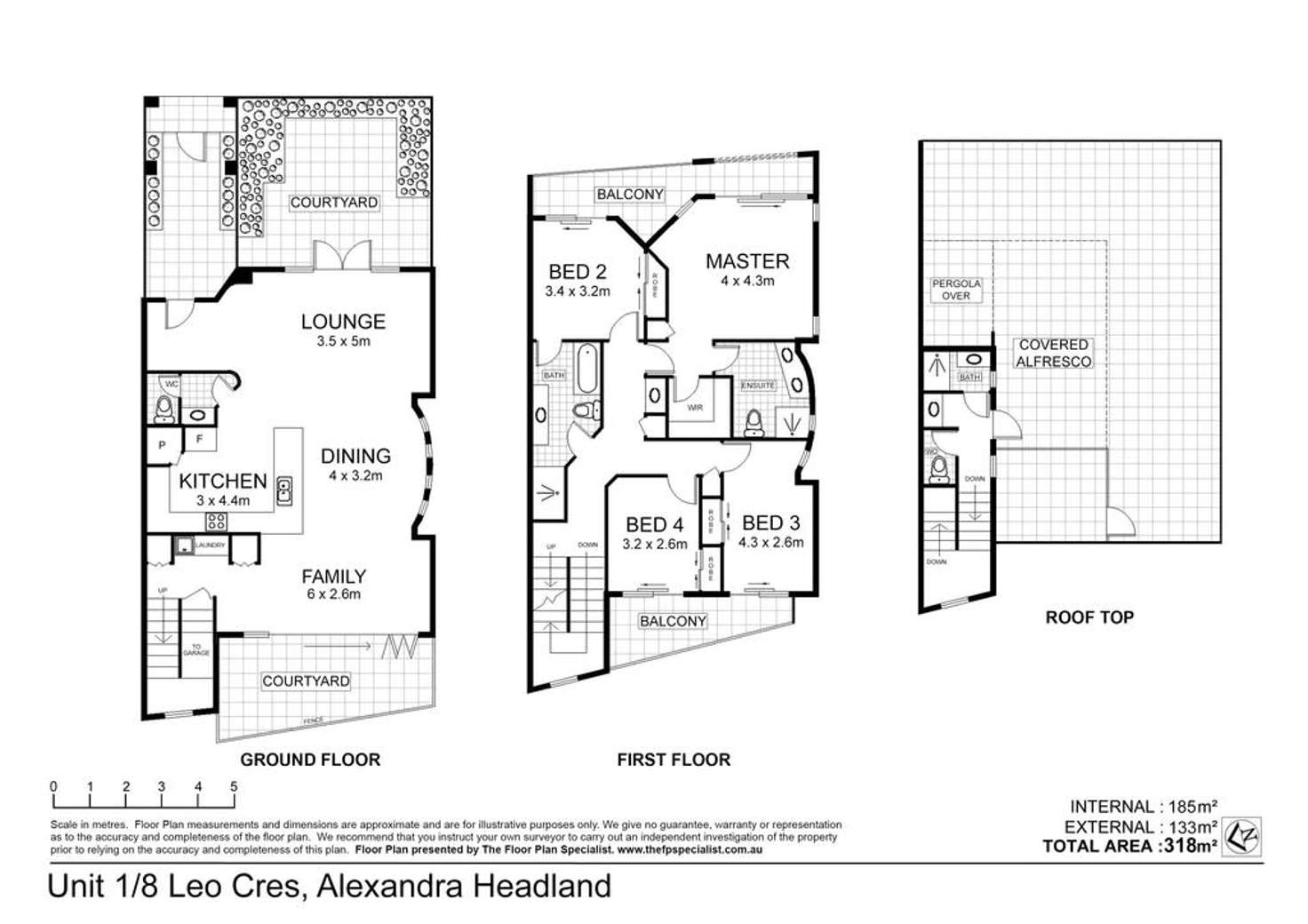 Floorplan of Homely unit listing, 1/8 Leo Crescent, Alexandra Headland QLD 4572