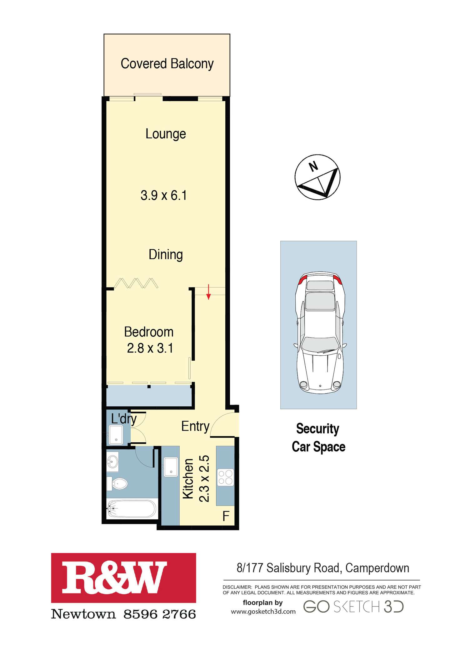 Floorplan of Homely apartment listing, 8/177 Salisbury Road, Camperdown NSW 2050