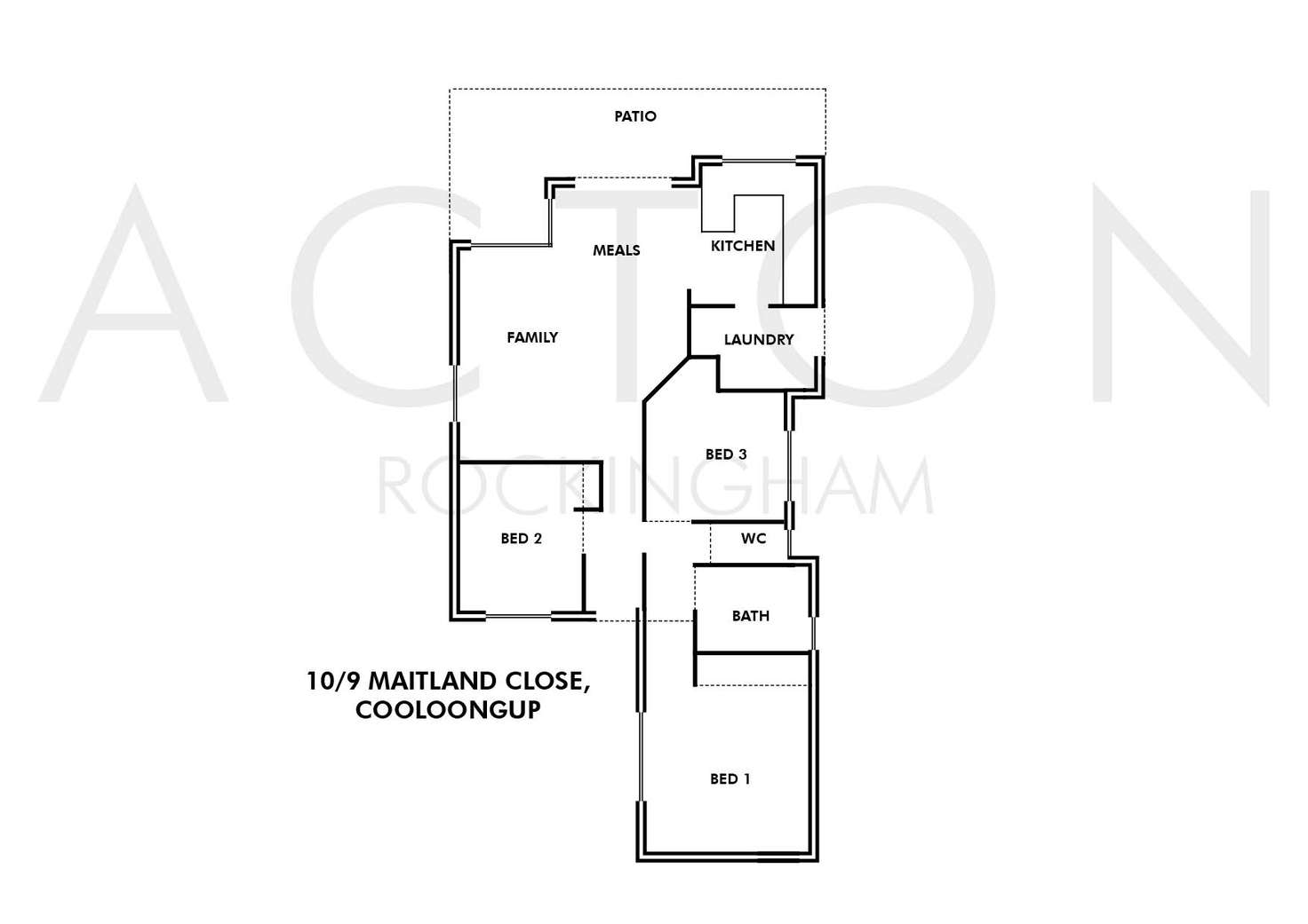 Floorplan of Homely unit listing, 10/9 Maitland Close, Cooloongup WA 6168