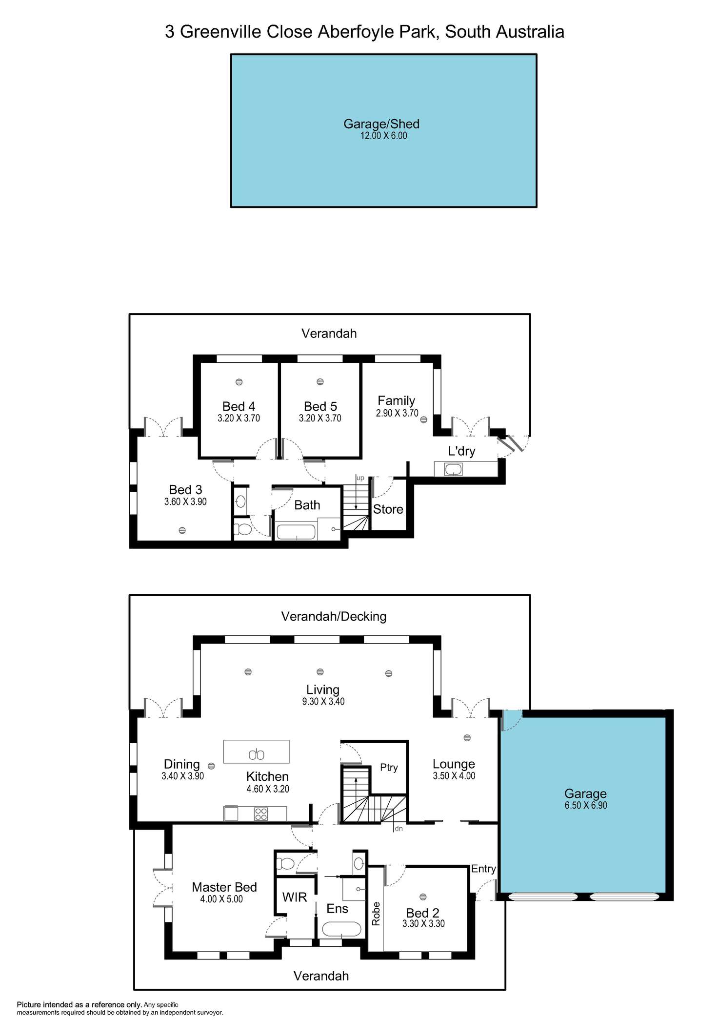 Floorplan of Homely house listing, 3 Greenville Close, Aberfoyle Park SA 5159
