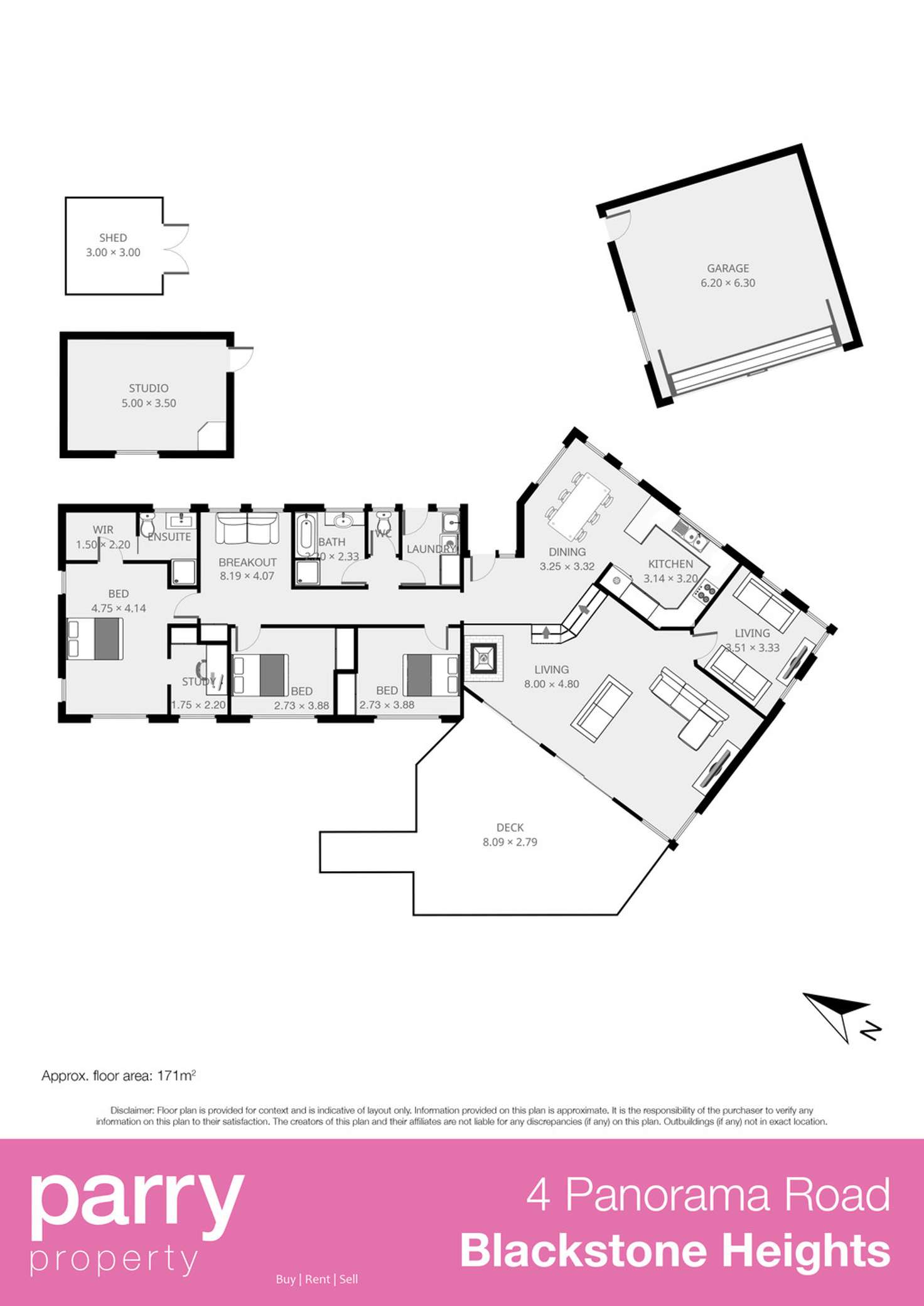 Floorplan of Homely house listing, 4 Panorama Road, Blackstone Heights TAS 7250