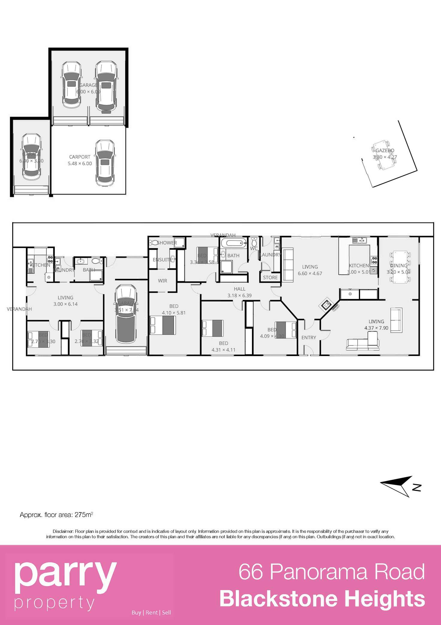 Floorplan of Homely house listing, 66 Panorama Road, Blackstone Heights TAS 7250