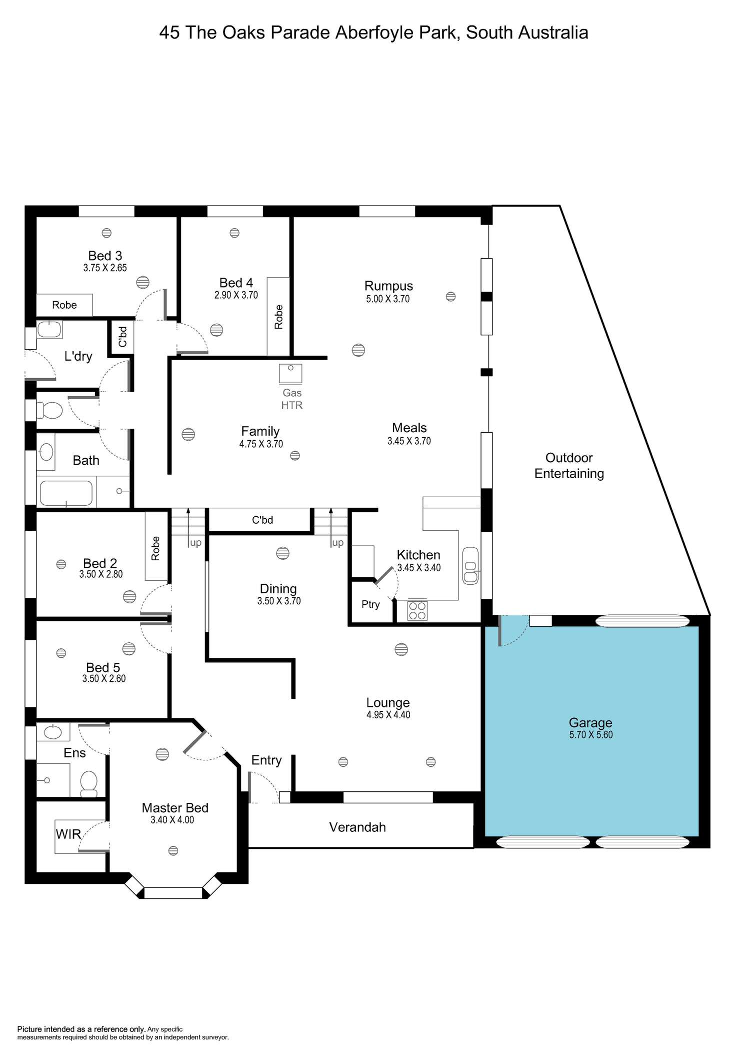 Floorplan of Homely house listing, 45 The Oaks Parade, Aberfoyle Park SA 5159