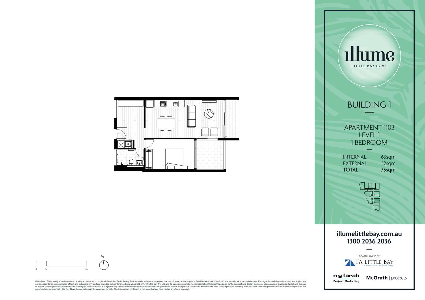 Floorplan of Homely apartment listing, 103/2 Galaup Street, Little Bay NSW 2036
