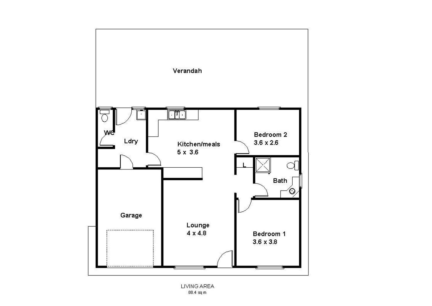 Floorplan of Homely house listing, 1/2 Sturt Street, Barmera SA 5345