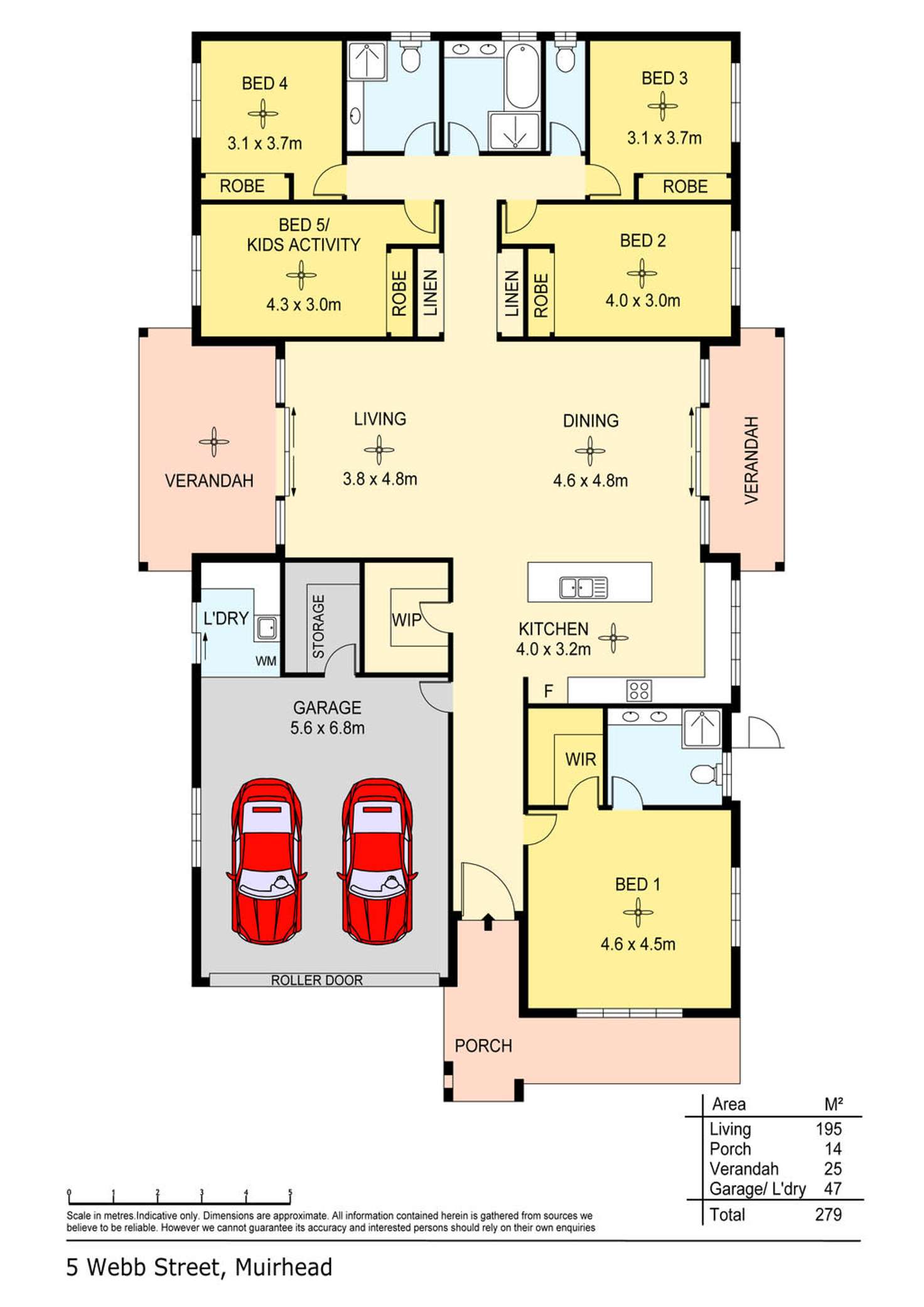Floorplan of Homely house listing, 5 Webb Street, Muirhead NT 810
