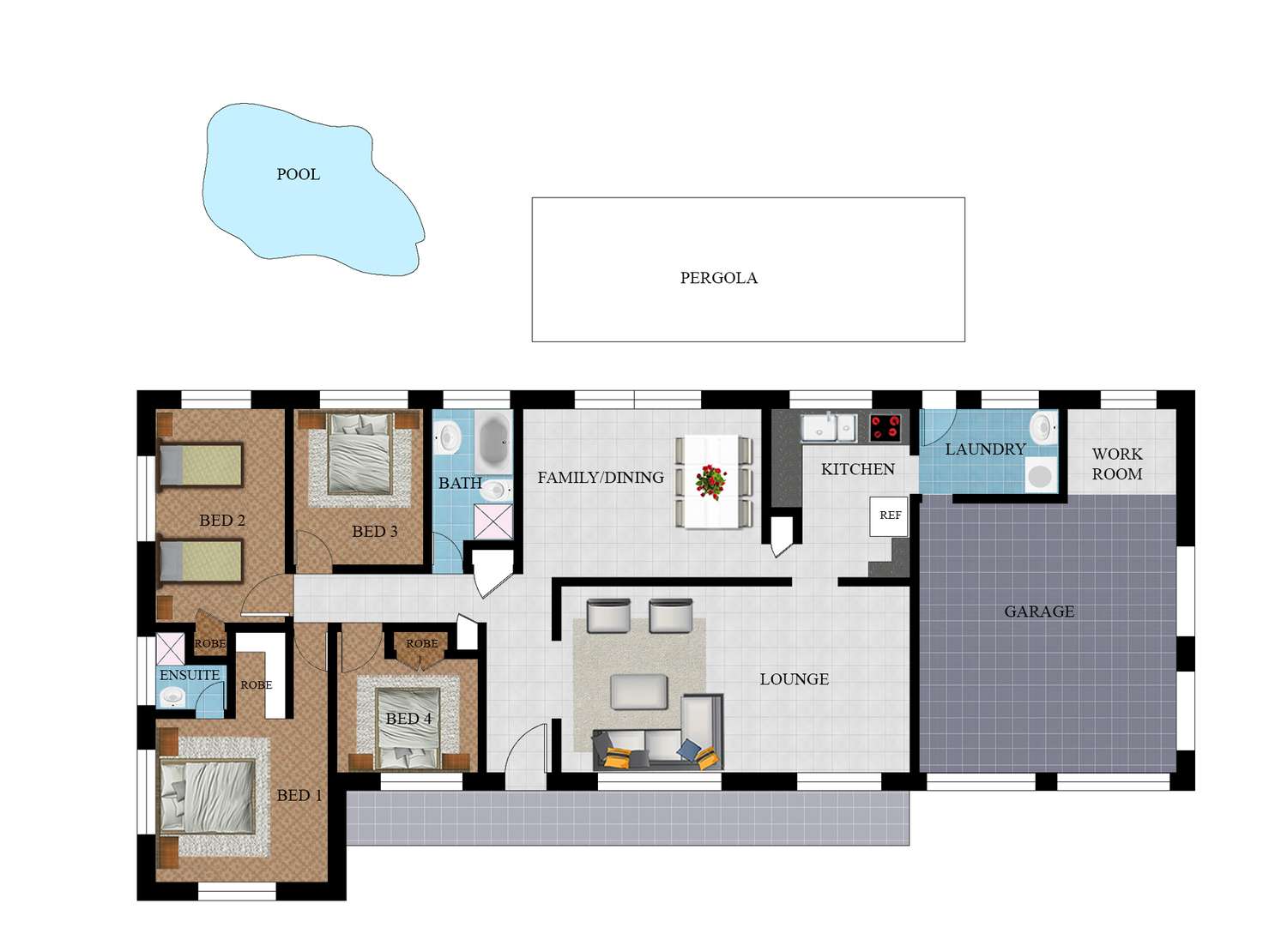 Floorplan of Homely house listing, 1 Banyan Court, Annandale QLD 4814