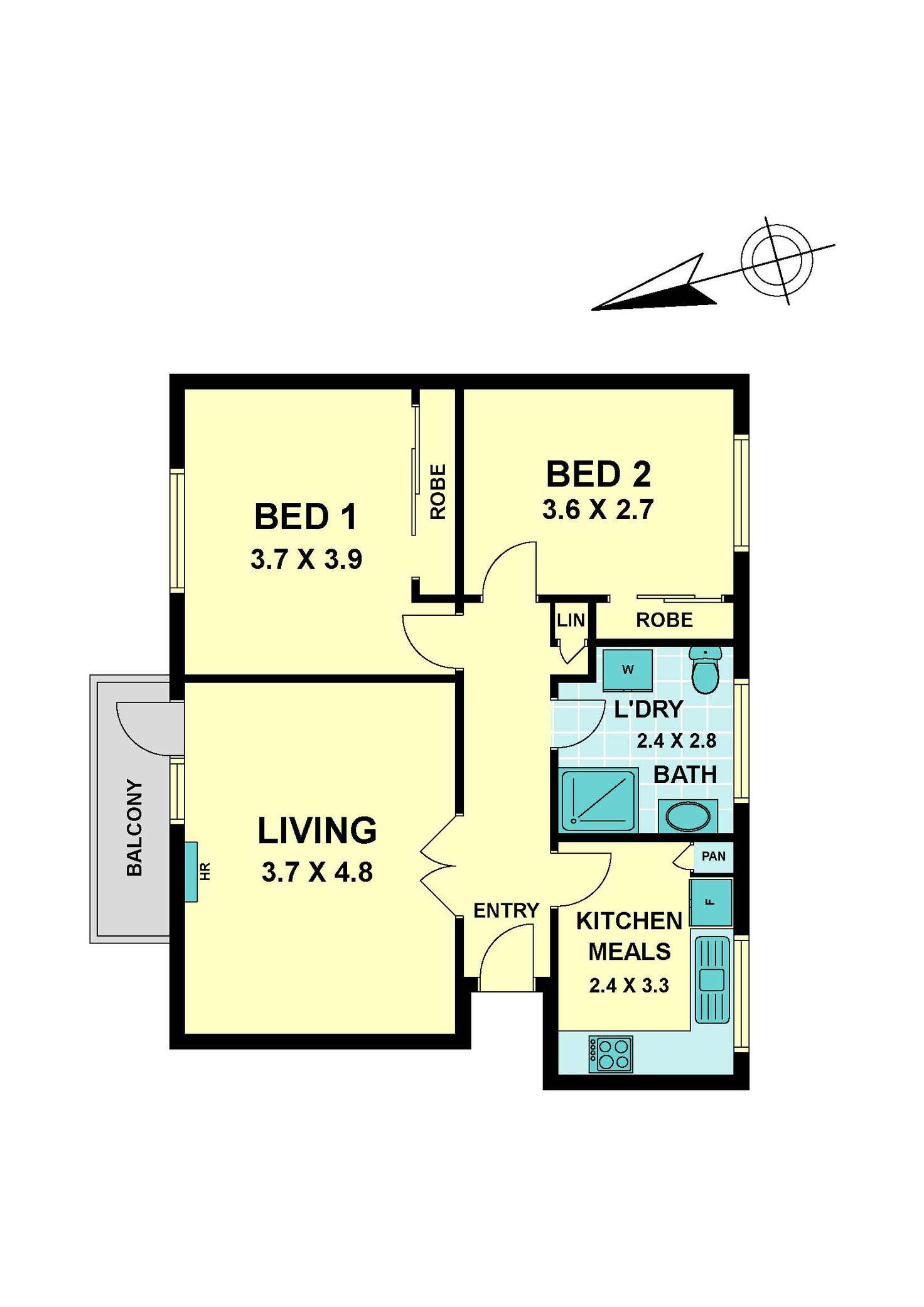 Floorplan of Homely apartment listing, 8/78 Richardson Street, Essendon VIC 3040