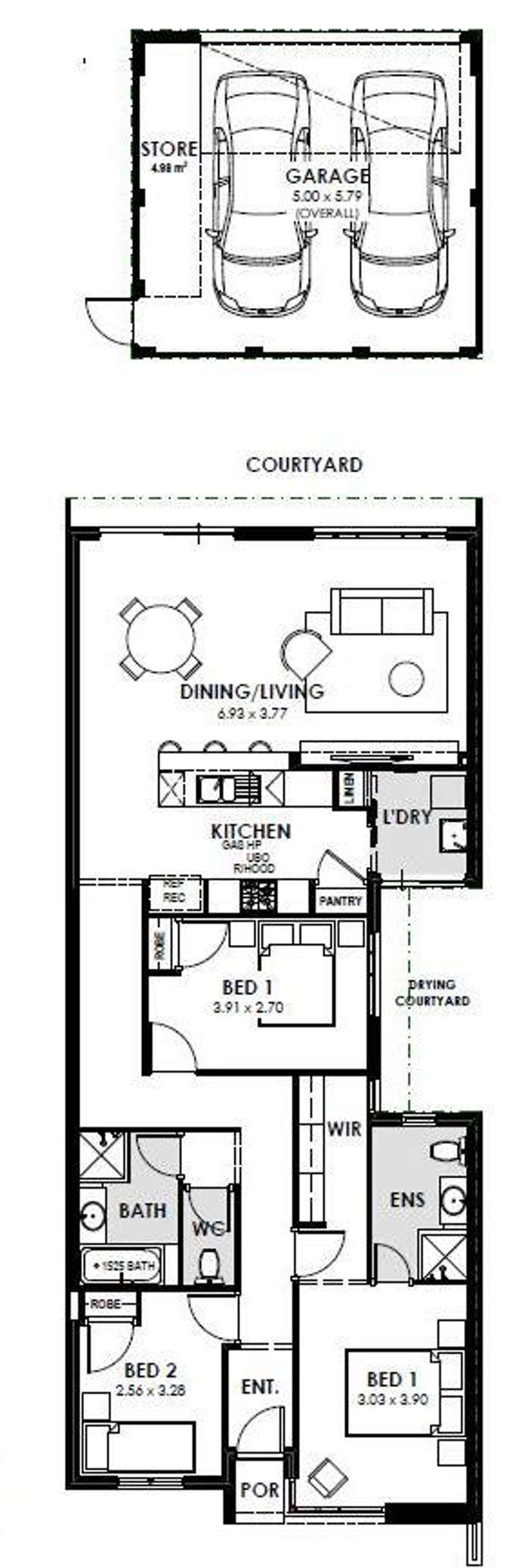 Floorplan of Homely house listing, 57 Kangaroo Avenue, Kwinana Town Centre WA 6167