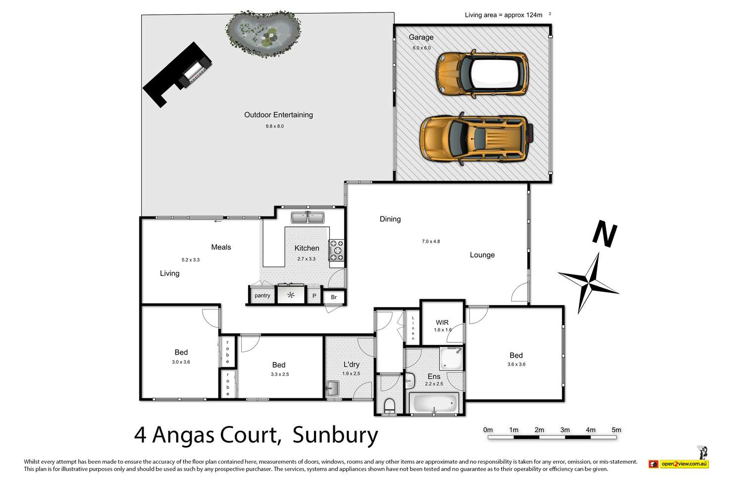 Floorplan of Homely house listing, 4 Angas Court, Sunbury VIC 3429