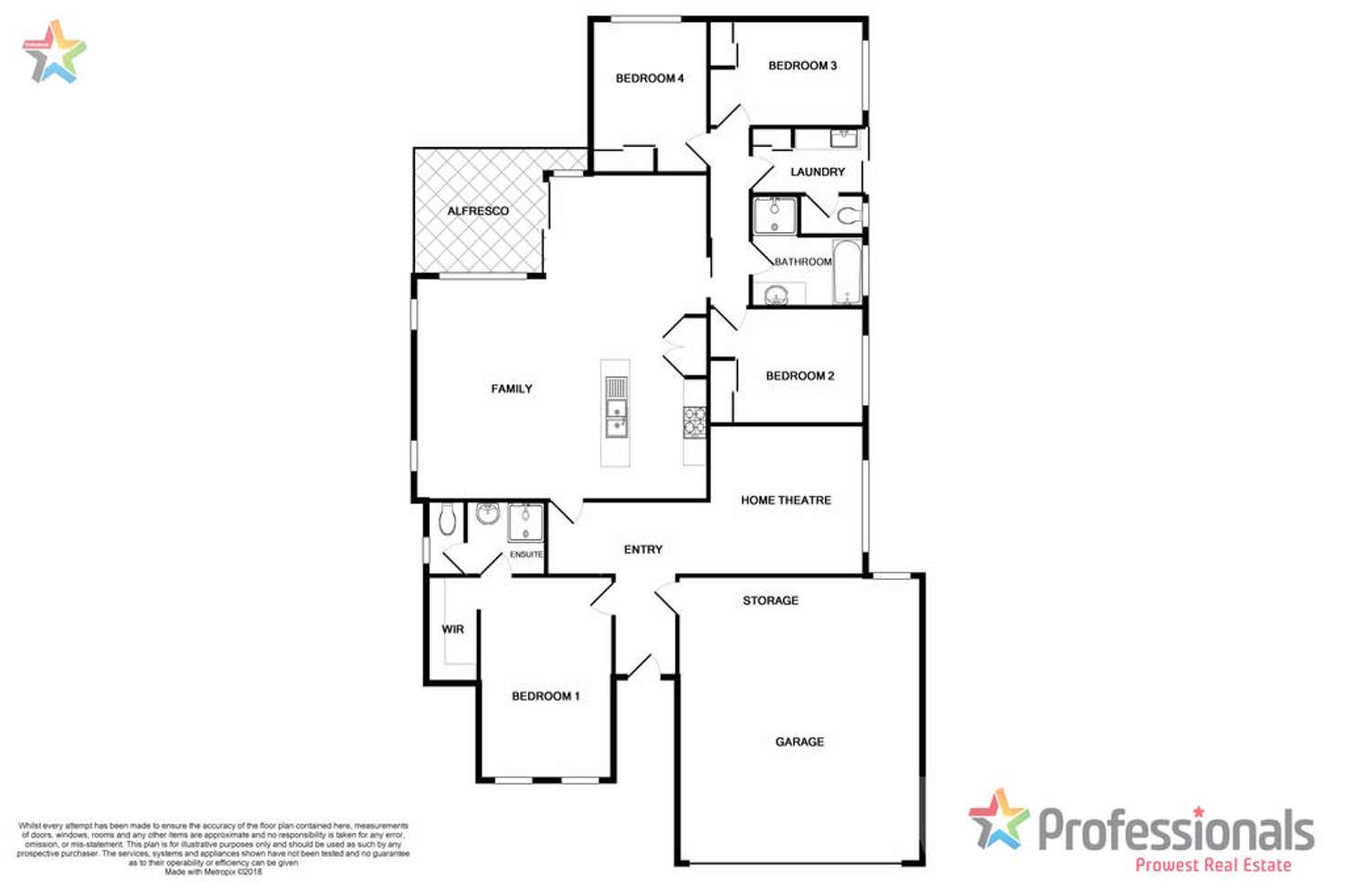 Floorplan of Homely house listing, 3 Athens Road, Wellard WA 6170