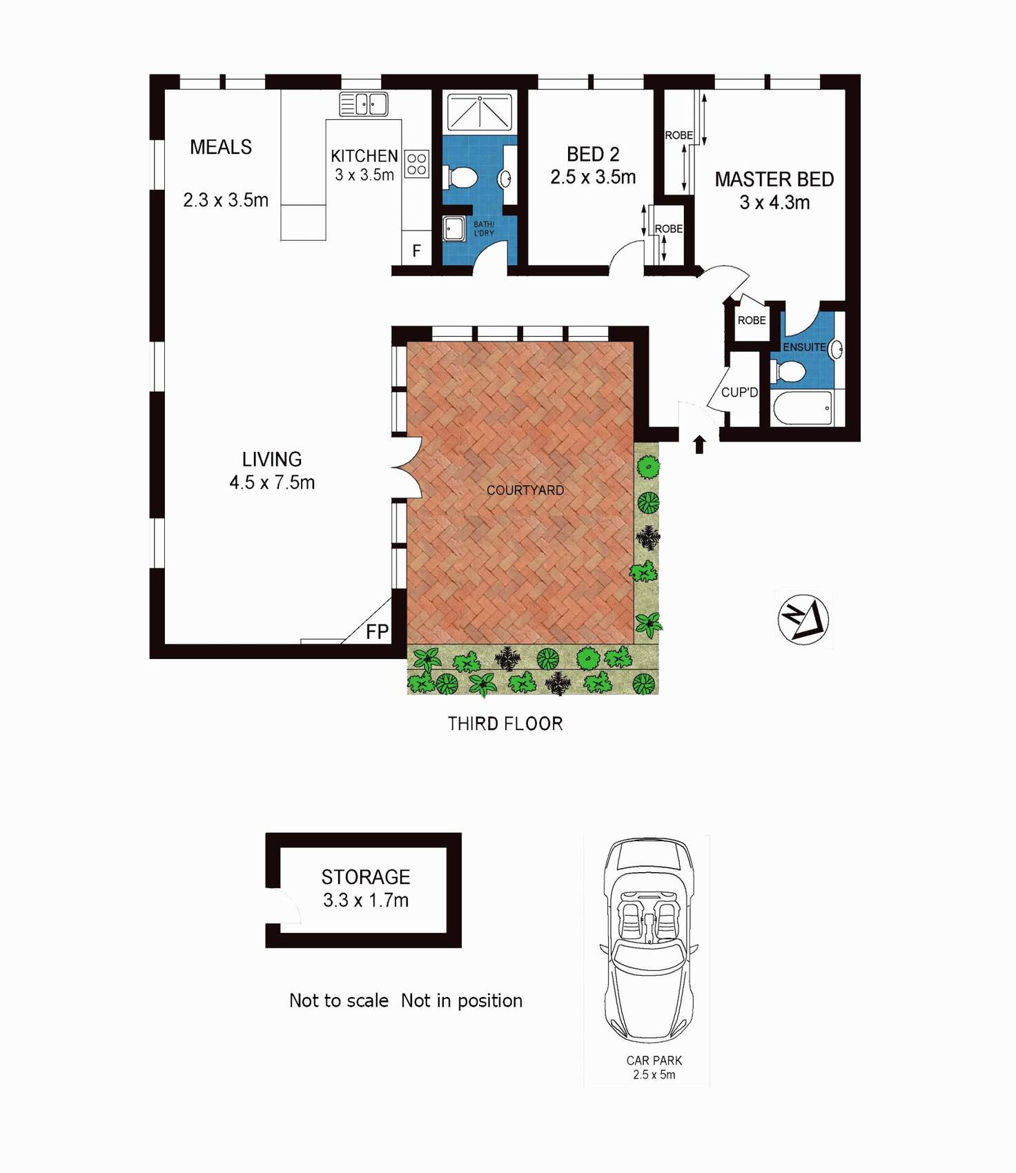 Floorplan of Homely apartment listing, 31/30 La Trobe Street, Melbourne VIC 3000