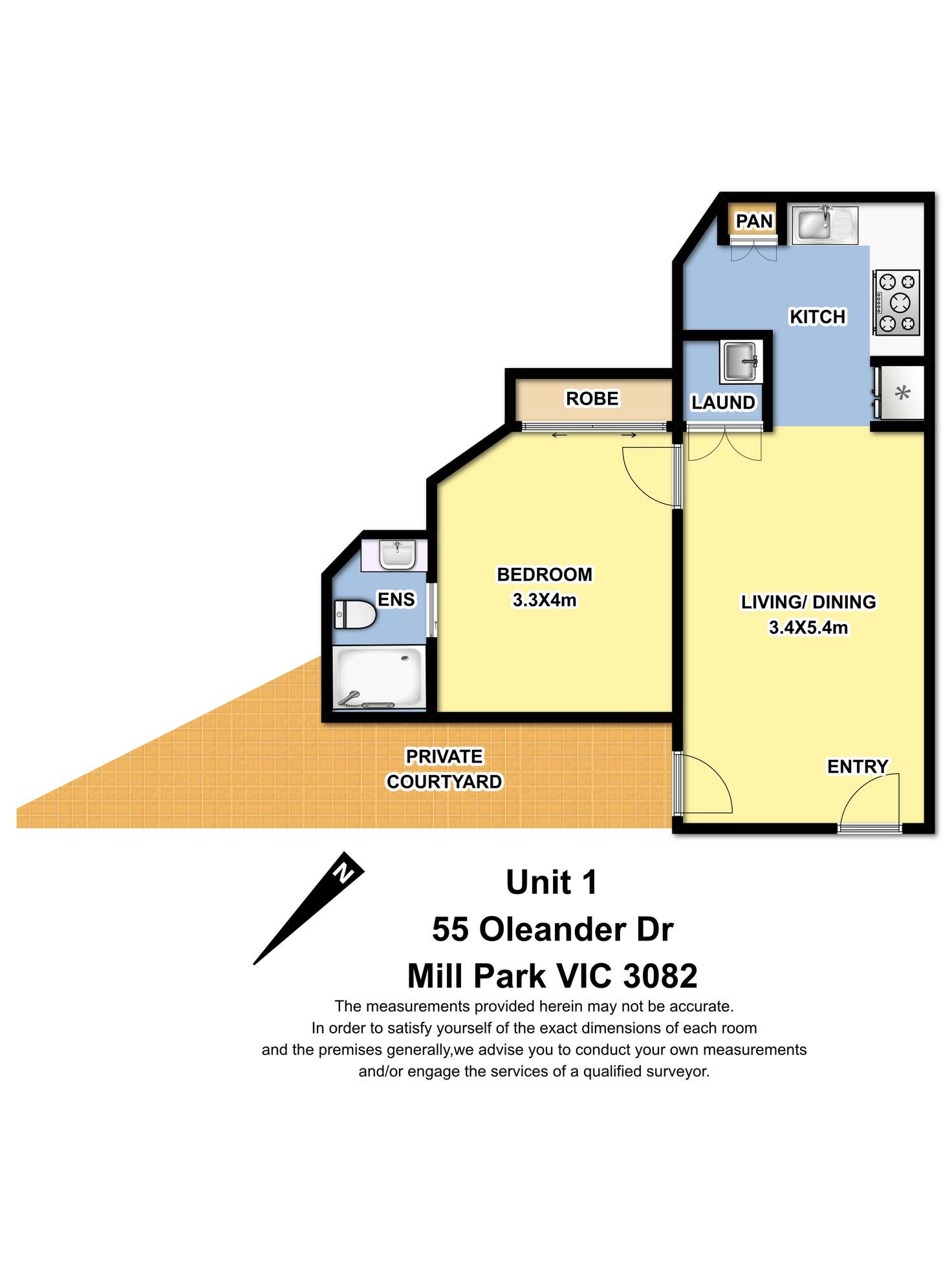 Floorplan of Homely apartment listing, G01/55 Oleander Drive, Mill Park VIC 3082